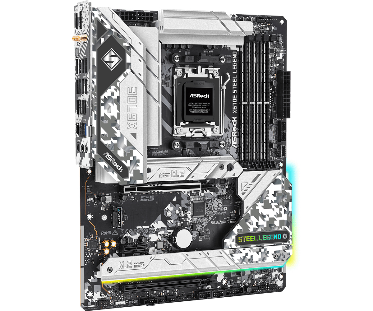 ASRock X670E Steel Legend (90-MXBJ40-A0UAYZ) ASRock X670E Steel Legend (90-MXBJ40-A0UAYZ)