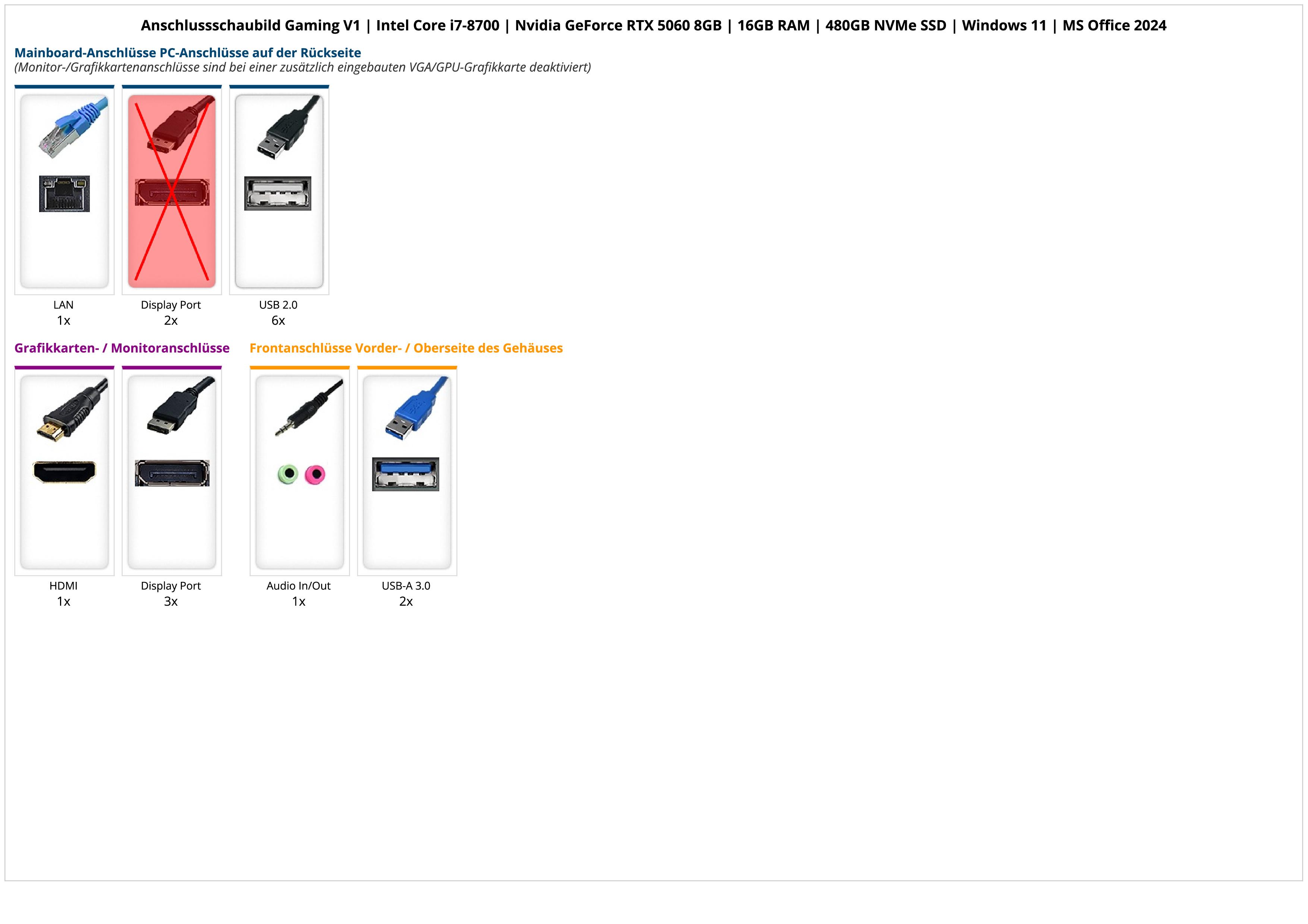 Gaming V1 | Intel Core i7-8700 | Nvidia GeForce RTX 5060 8GB | 16GB RAM | 480GB NVMe SSD | Windows 11 | MS Office 2024 Gaming V1 | Intel Core i7-8700 | Nvidia GeForce RTX 5060 8GB | 16GB RAM | 480GB NVMe SSD | Windows 11 | MS Office 2024