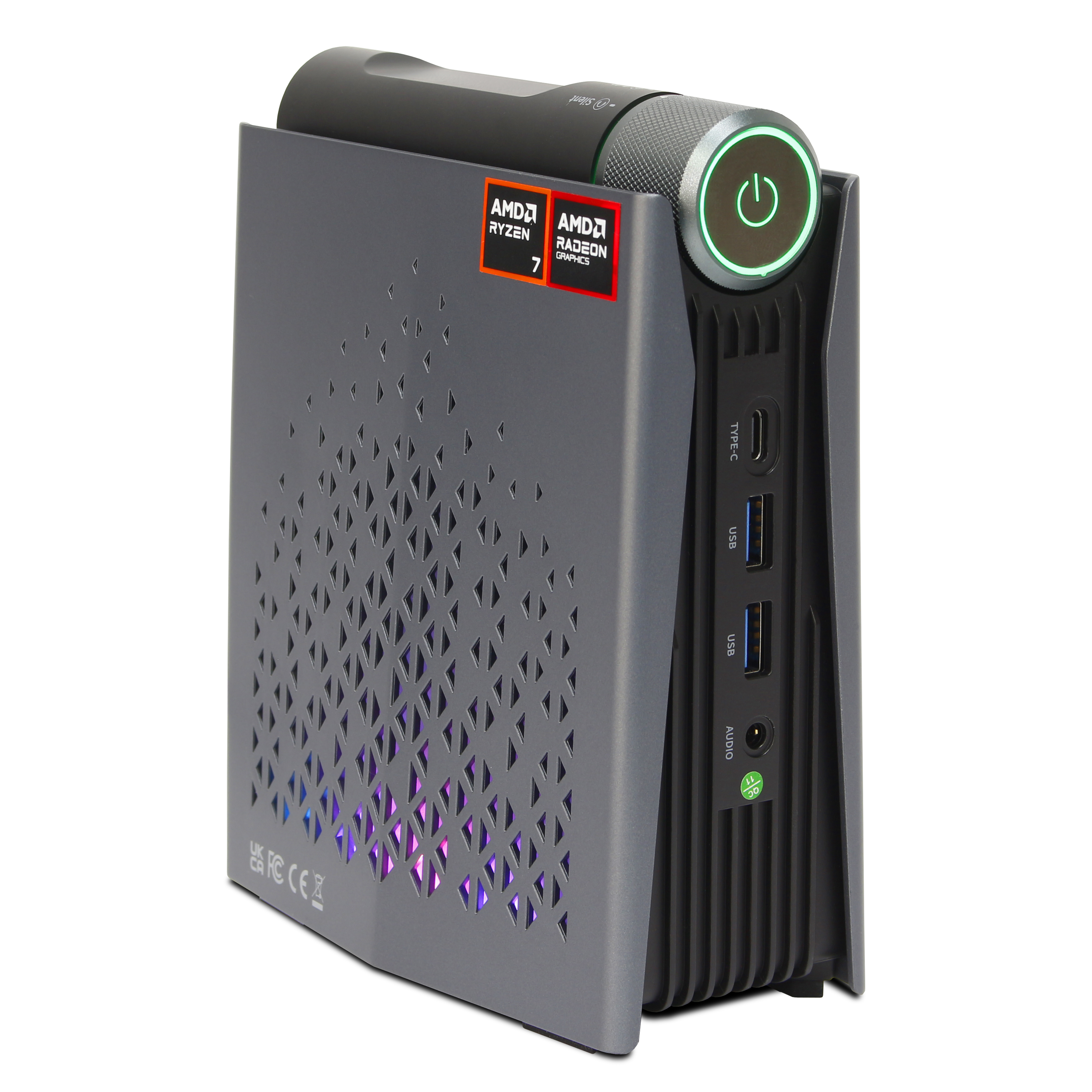 Ank-IX SA3 Mini PC | 16GB LPDDR5 RAM | 1TB NVMe SSD | Windows 11 | AMD Ryzen 255 | WLAN & Bluetooth | MS Office 2024