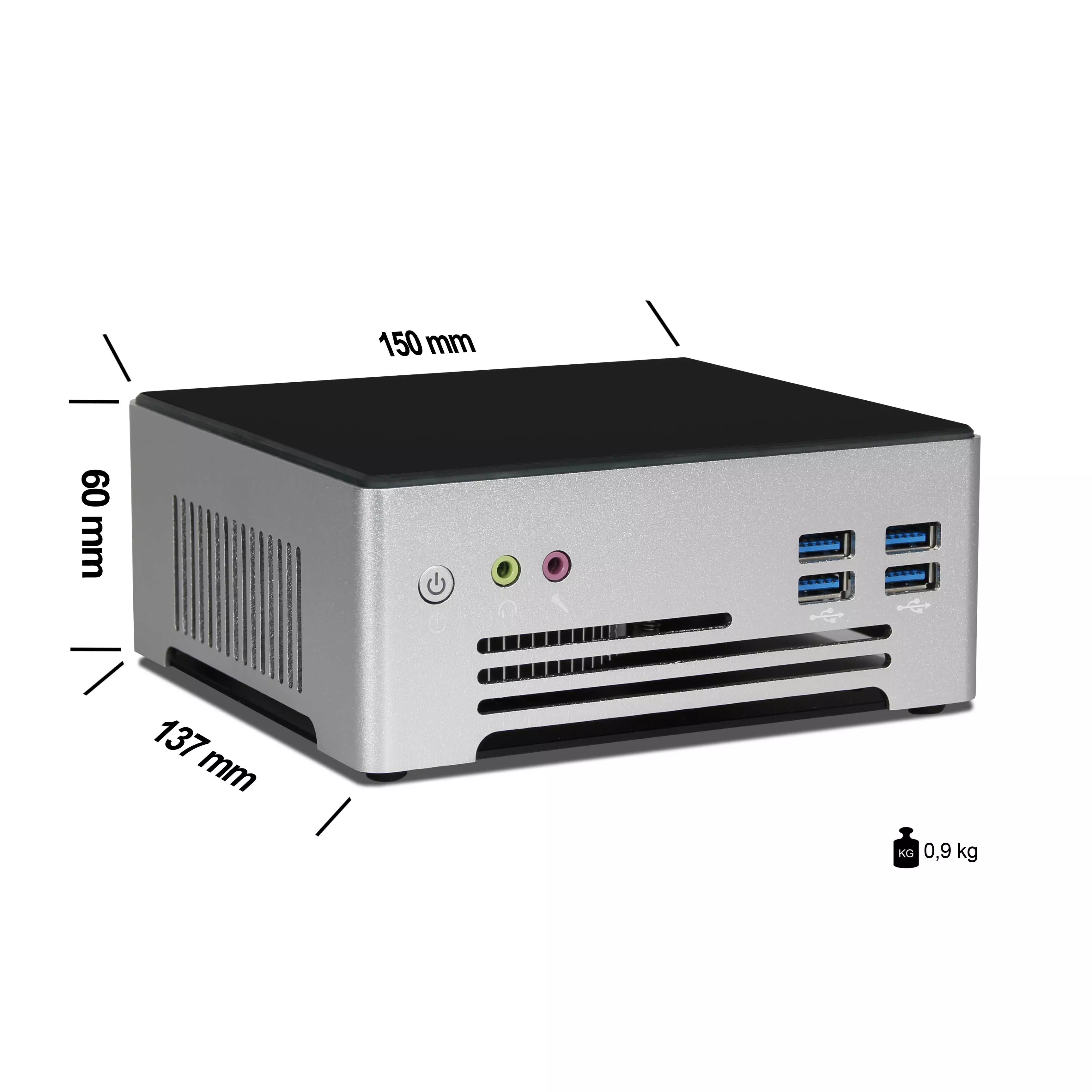Ankermann MX PRO Mini PC | 16GB RAM | 1TB NVMe SSD | Windows 11 | Intel Core i7 - 10650H | WiFi & Bluetooth | MS Office 2024