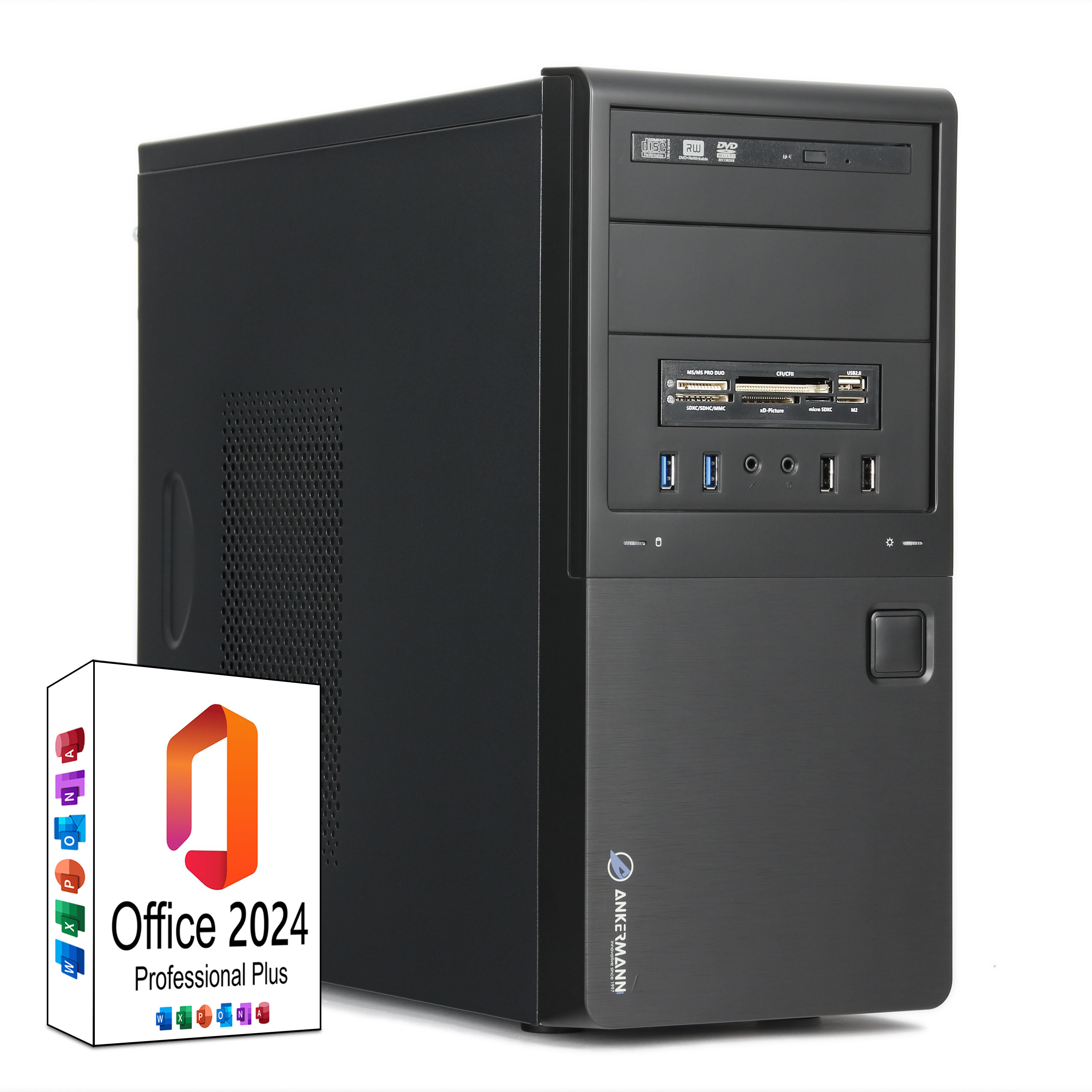 Ordenadores Fotografía Video Media Office | Intel Core i7-8700 | Nvidia GeForce GT 740 4GB | 32GB RAM | 1TB NVMe SSD | Windows 11 | WiFi | MS Office 2024