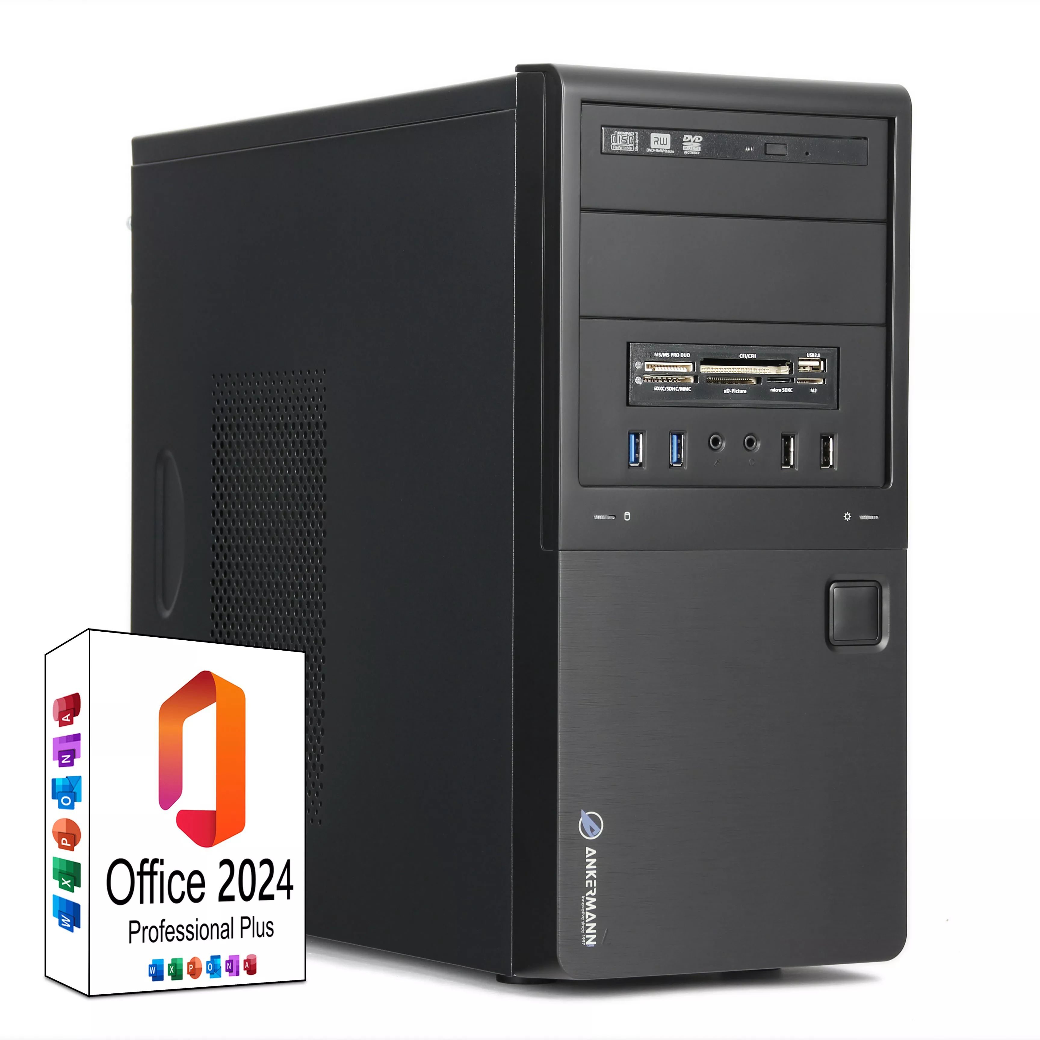 Traitement images Video Media Office | Intel Core i7-8700 | Nvidia GeForce GT 740 4GB | 32Go RAM | 1To NVMe SSD | Windows 11 | WiFi | MS Office 2024