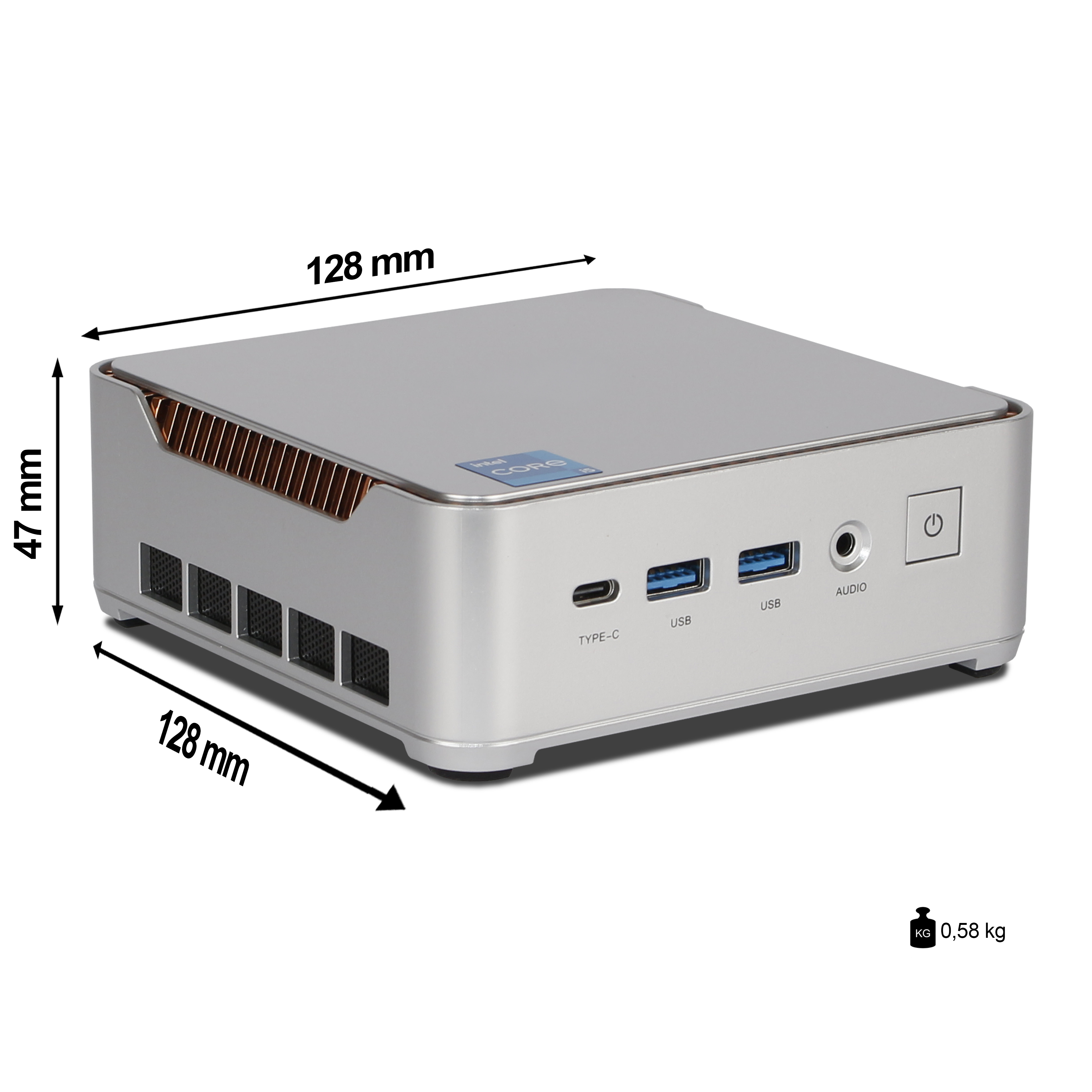 Ank-IX H2 Mini PC | 32GB RAM | 1TB NVMe SSD | Windows 11 | Intel Core i5 14450HX | WLAN & Bluetooth | MS Office 2024 Ank-IX H2 Mini PC | 32GB RAM | 1TB NVMe SSD | Windows 11 | Intel Core i5 14450HX | WLAN & Bluetooth | MS Office 2024