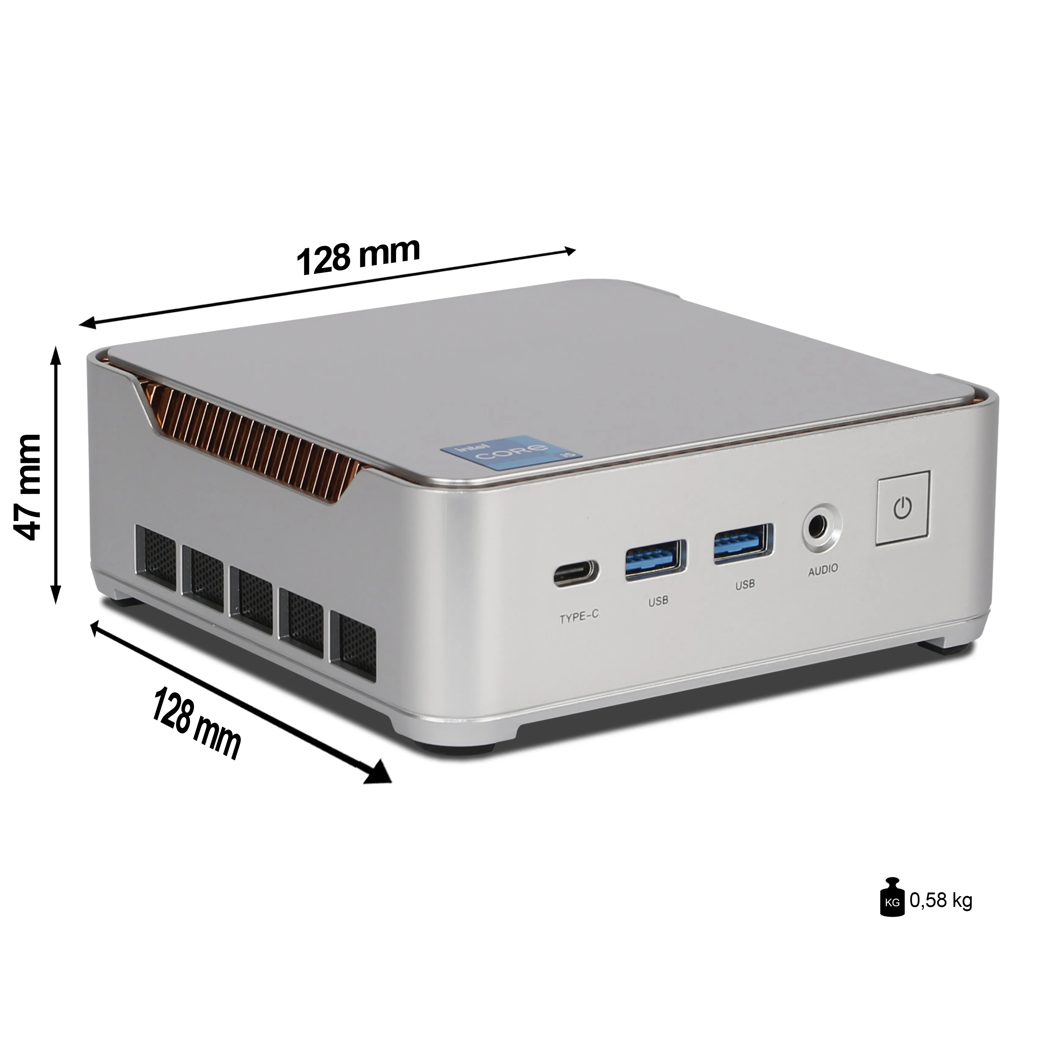 Ank-IX H2 Mini PC | 32GB RAM | 1To NVMe SSD | Windows 11 | Intel Core i5 14450HX | WiFi & Bluetooth | MS Office 2024