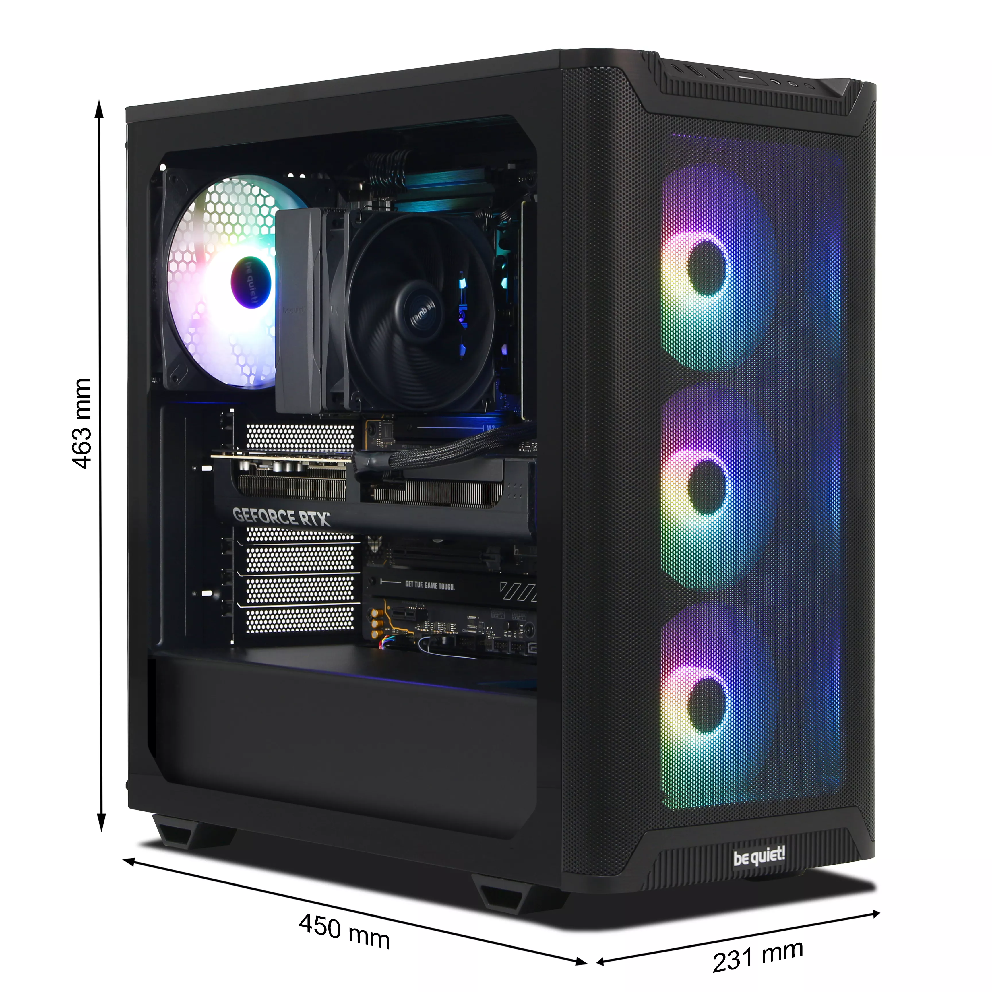 WILDRABBIT ThunderStorm Gaming PC | AMD Ryzen 7 9700X | Nvidia GeForce RTX 5070 12GB | 32GB DDR5 RAM | 2TB NVMe SSD | Windows 11 | WiFi & Bluetooth