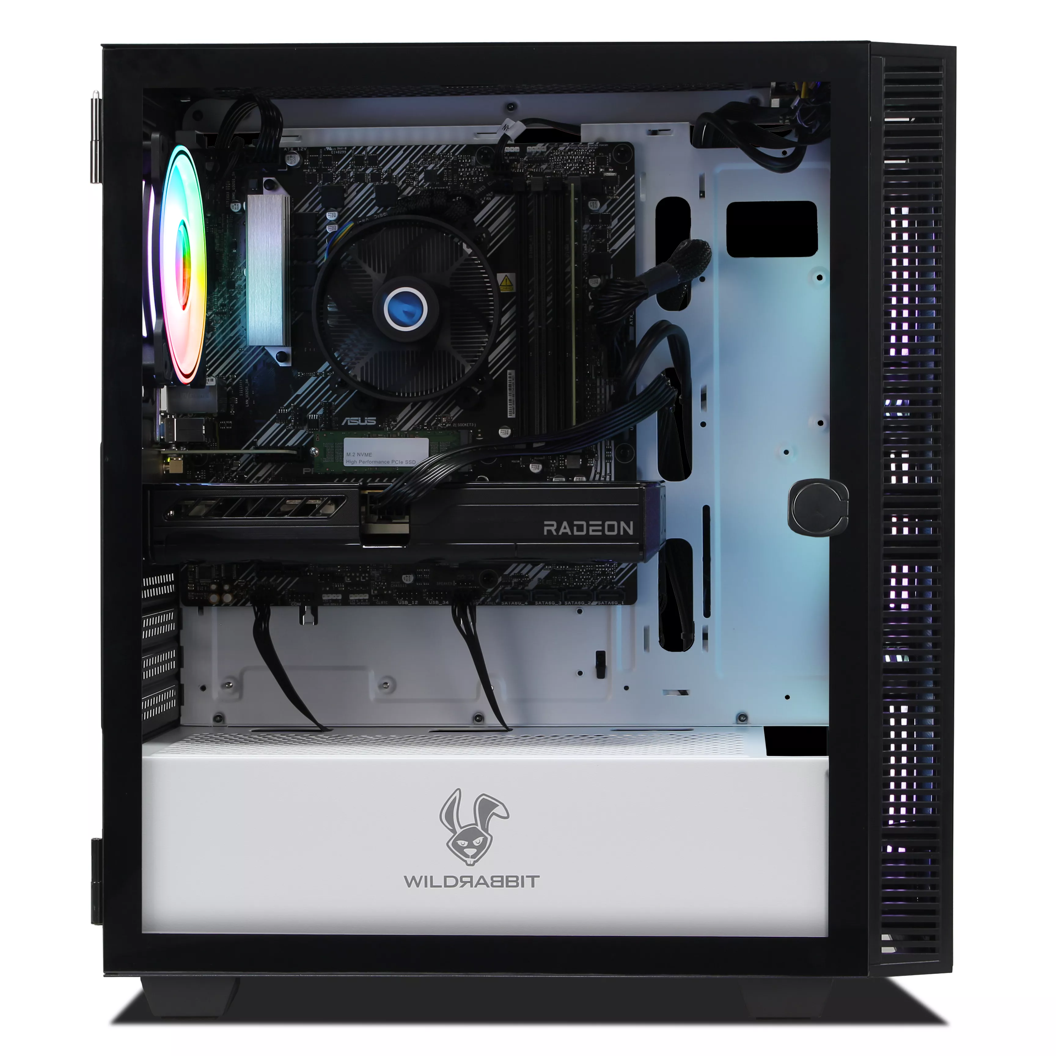 Wildrabbit Reactor | AMD Ryzen 7 5700X | Radeon RX 9060 XT 8Go | 16Go RAM | 1To NVMe SSD | Windows 11 | WiFi