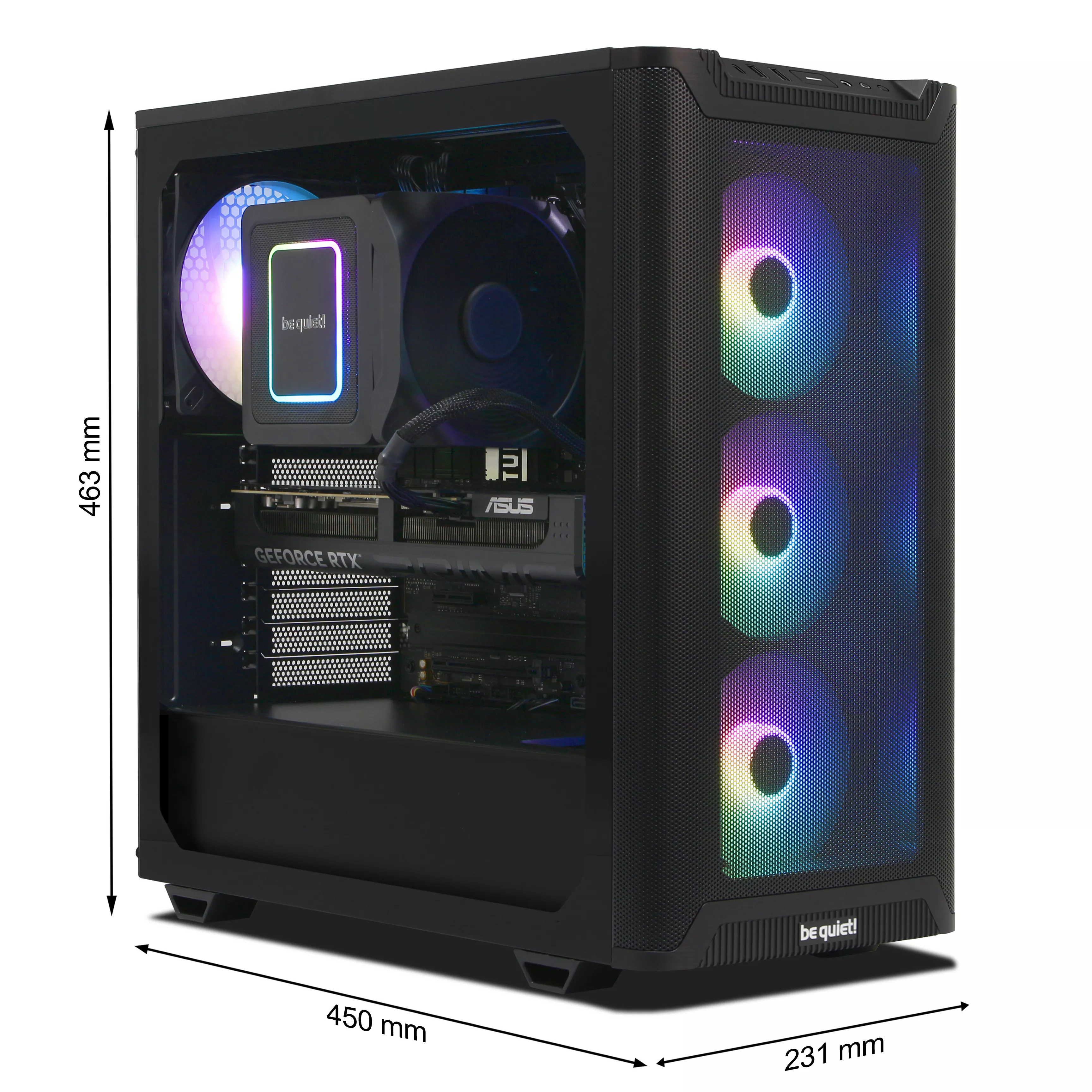WILDRABBIT EvoCore X Gaming PC | Intel Core Ultra 7 265K | Nvidia GeForce RTX 5070 TI OC 16GB | 32GB DDR5 RAM | 2TB NVMe SSD | Windows 11 | WLAN & Bluetooth