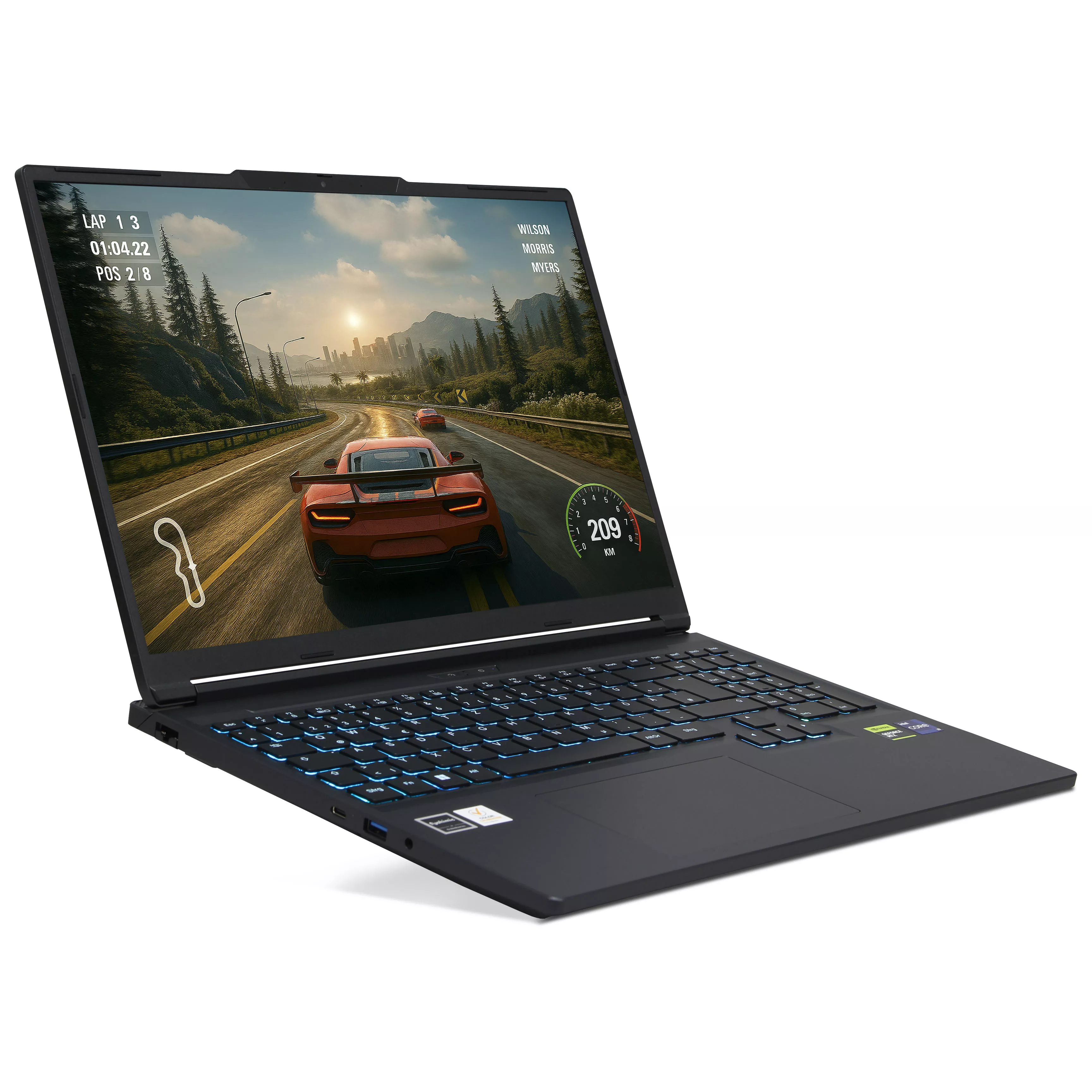 Ankermann GW6 Gaming Notebook | 64Go DDR5 RAM | 2To NVMe SSD | Intel Core i9-14900HX | 16 WQXGA LED Display | Nvidia GeForce RTX 5070 8GB | Windows 11 Pro | WiFi & Bluetooth | MS Office 2024