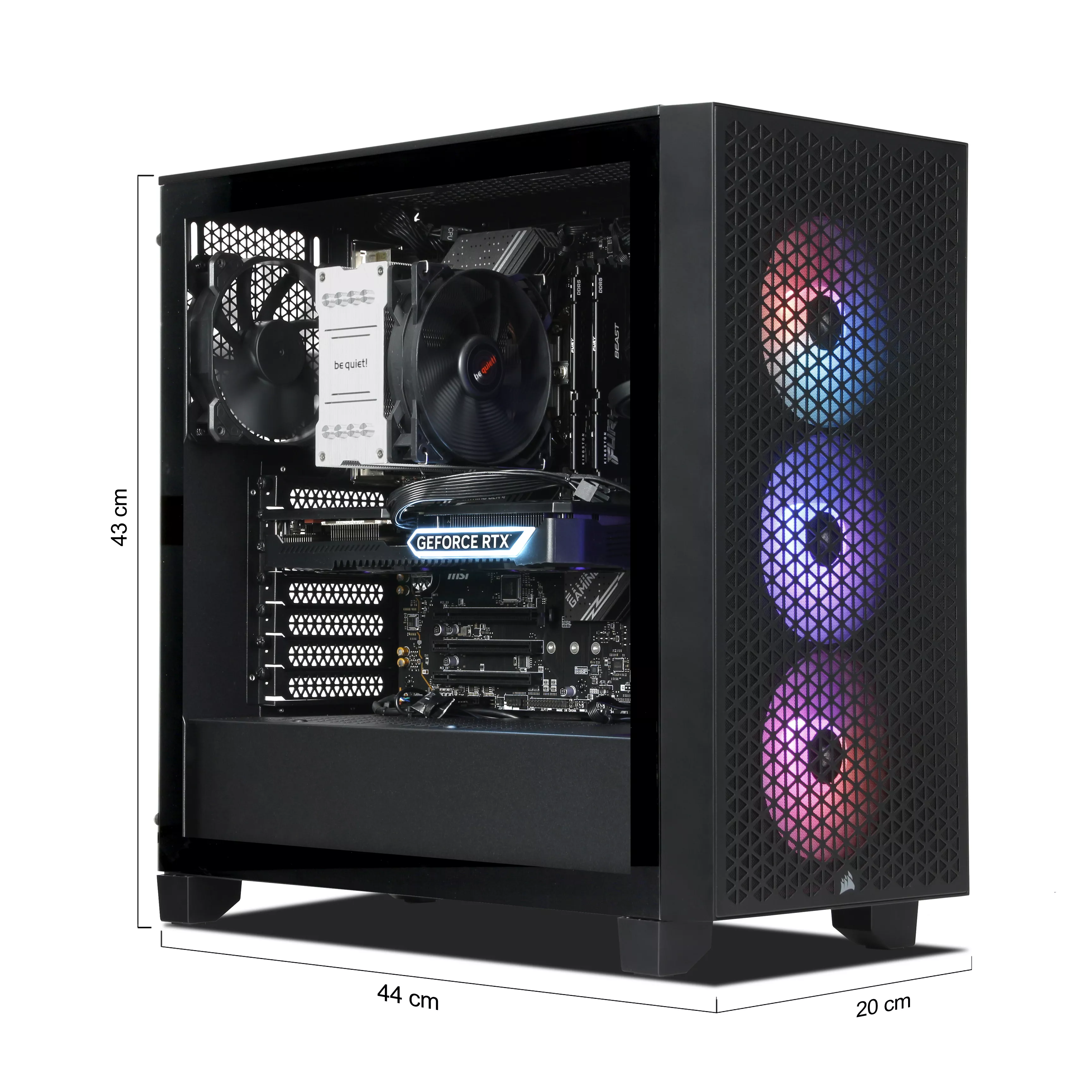 Gaming PC | Intel Core i9-12900F | Nvidia GeForce RTX 4070 12GB | 32GB DDR5 RAM | 2TB NVMe SSD | Windows 11 | WLAN & Bluetooth