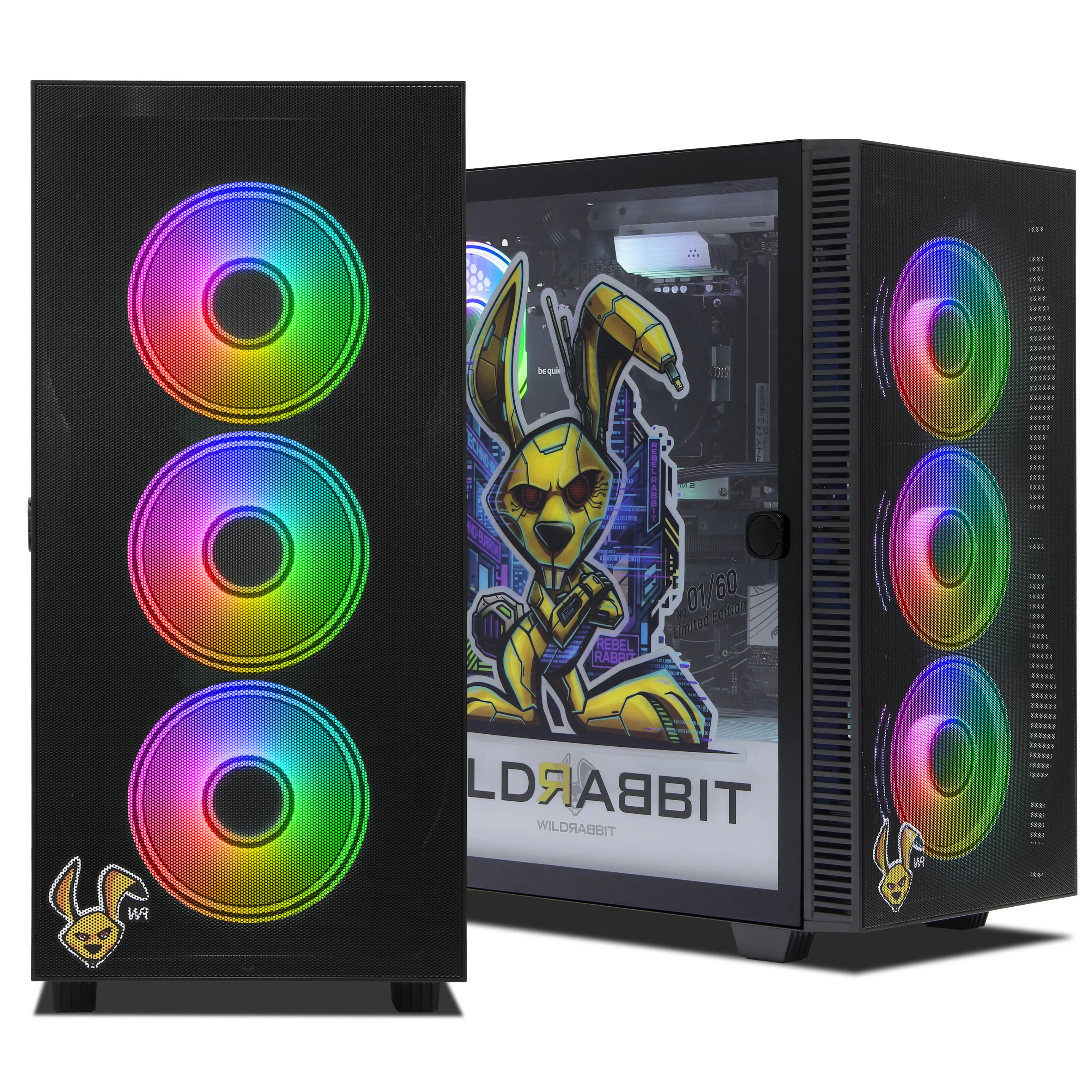 RebelRabbit - Limited Edition | AMD Ryzen 7 9700X | AMD RX 9060XT 16GB | 32GB DDR5 RAM | 1TB Kingston | Windows 11 | WiFi & Bluetooth