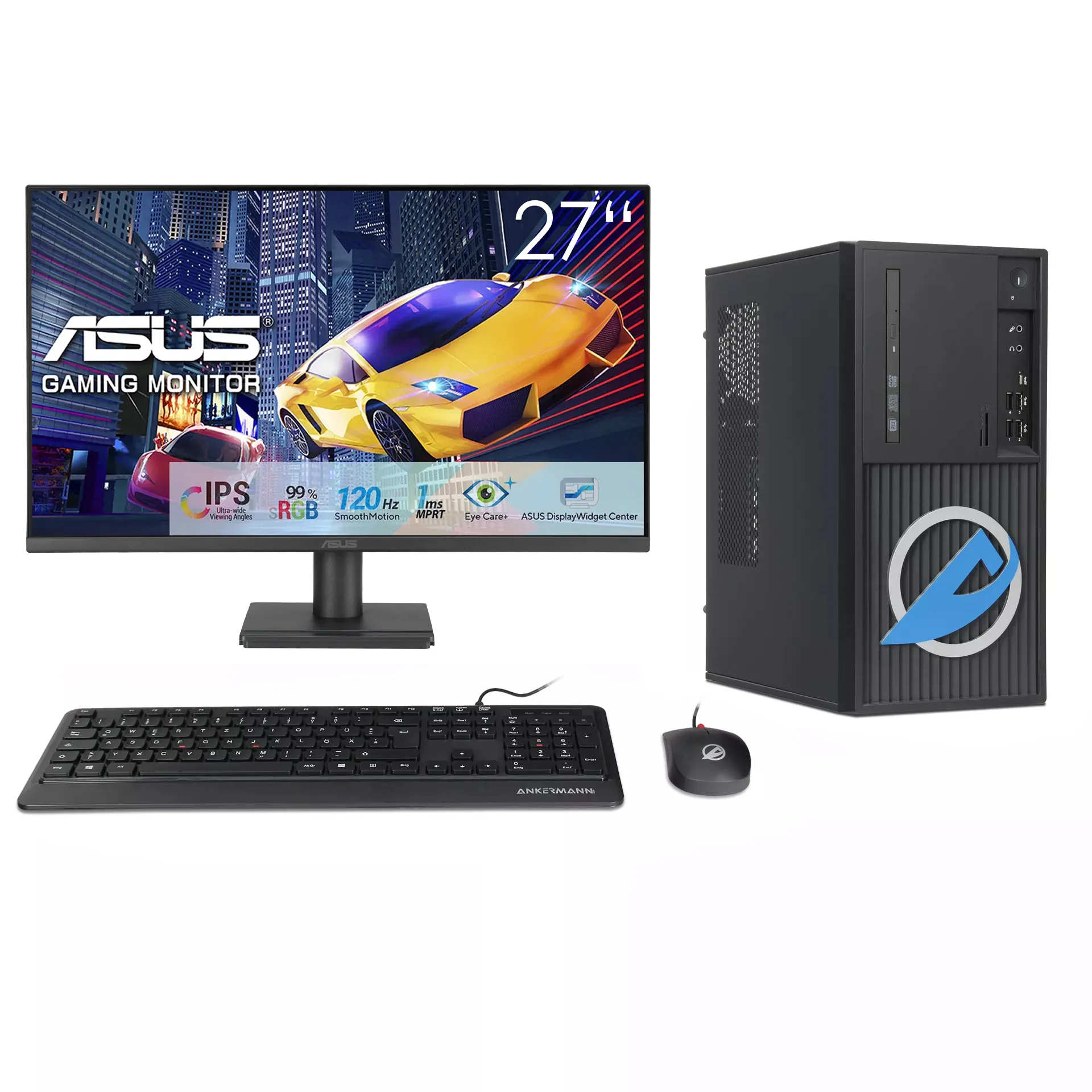CAD Work Business | Intel Core i7-8700 | Nvidia Quadro K620 2GB | 32GB DDR4 | 960GB SSD | Windows 11 | WiFi | 27" ASUS Monitor | Ratón & teclado | Libre Office