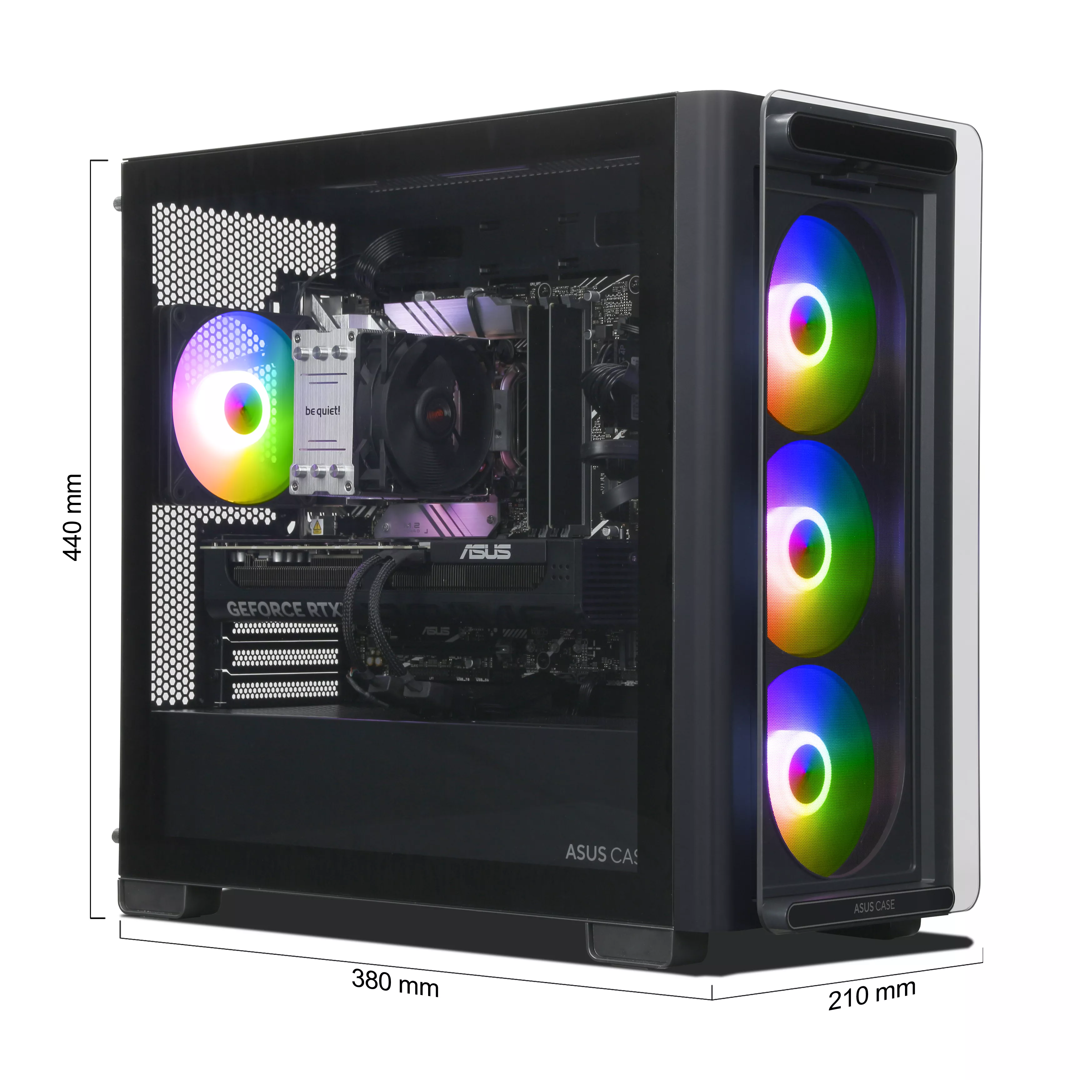 ASUS Gaming PC | Intel Core i7-13700F | Nvidia GeForce RTX 5070 12GB | 32GB DDR5 RAM | 2TB NVMe SSD | Windows 11 | WiFi & Bluetooth | Libre Office