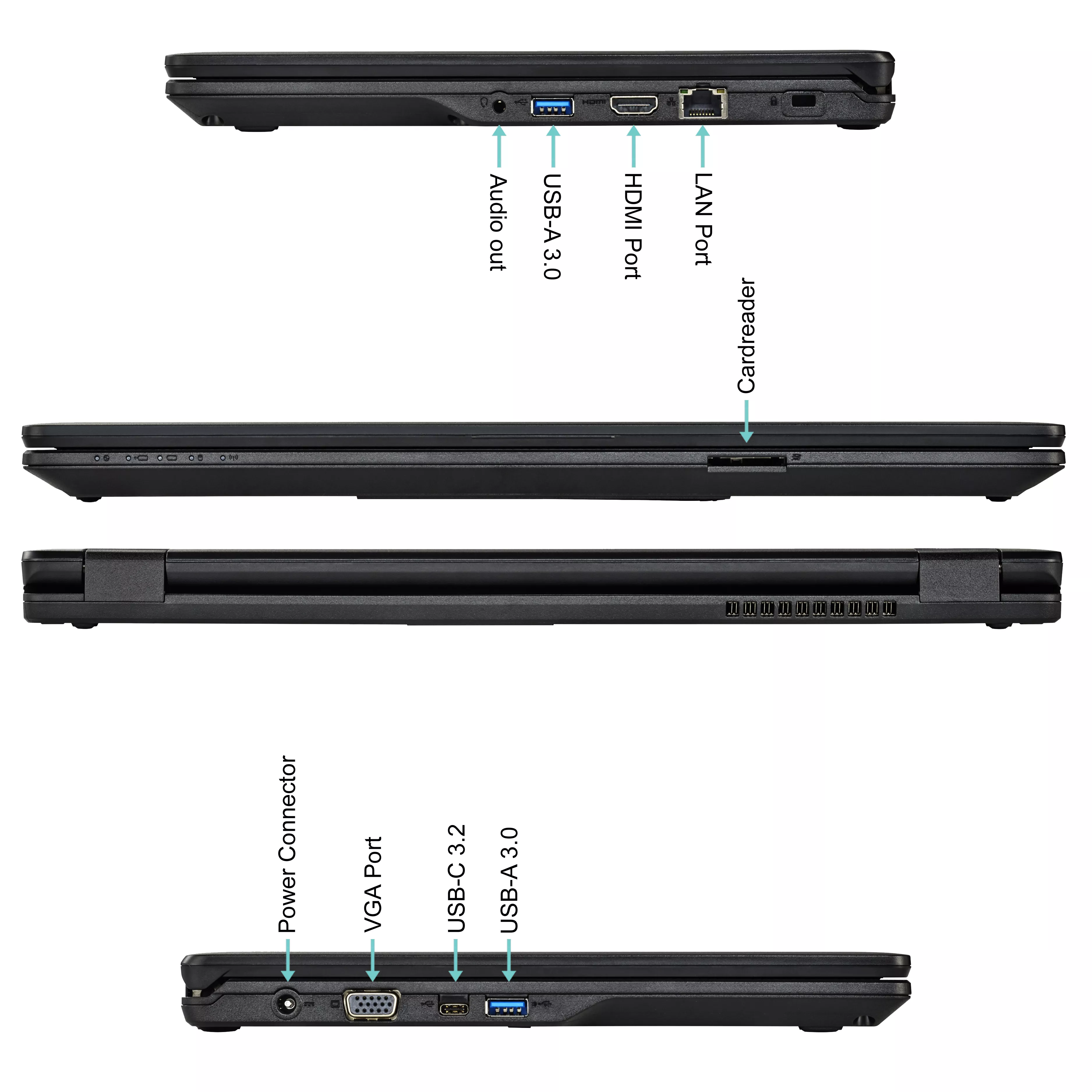 Fujitsu Refurbished Lifebook E449 | 16GB RAM | 512GB NVMe SSD | Intel Core i3-8130U | Windows 11 Pro | WiFi / BT | MS Office 2024