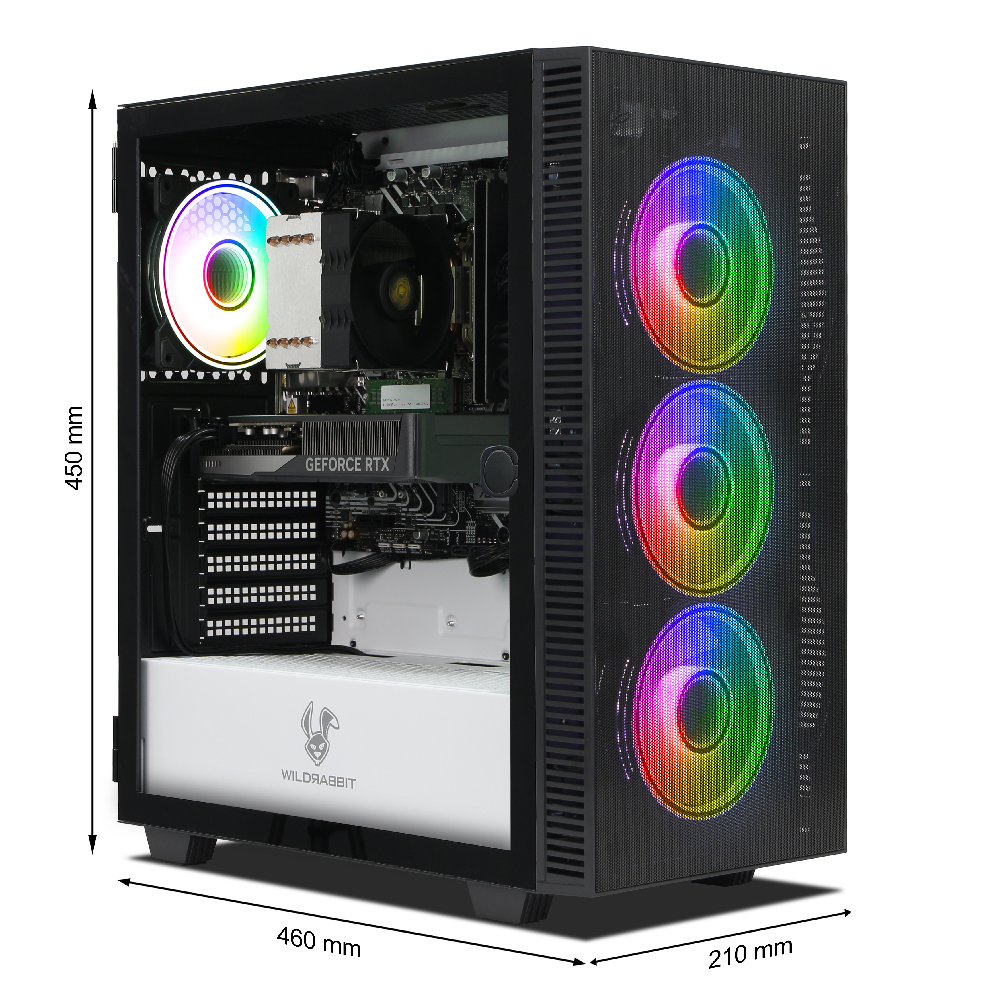 Wildrabbit VenomX | Intel Core i5-14400F | Nvidia GeForce RTX 5060 Ti 16GB | 32Go DDR5 RAM | 1To NVMe SSD | Windows 11 | WiFi & Bluetooth Wildrabbit VenomX | Intel Core i5-14400F | Nvidia GeForce RTX 5060 Ti 16GB | 32Go DDR5 RAM | 1To NVMe SSD | Windows 11 | WiFi & Bluetooth