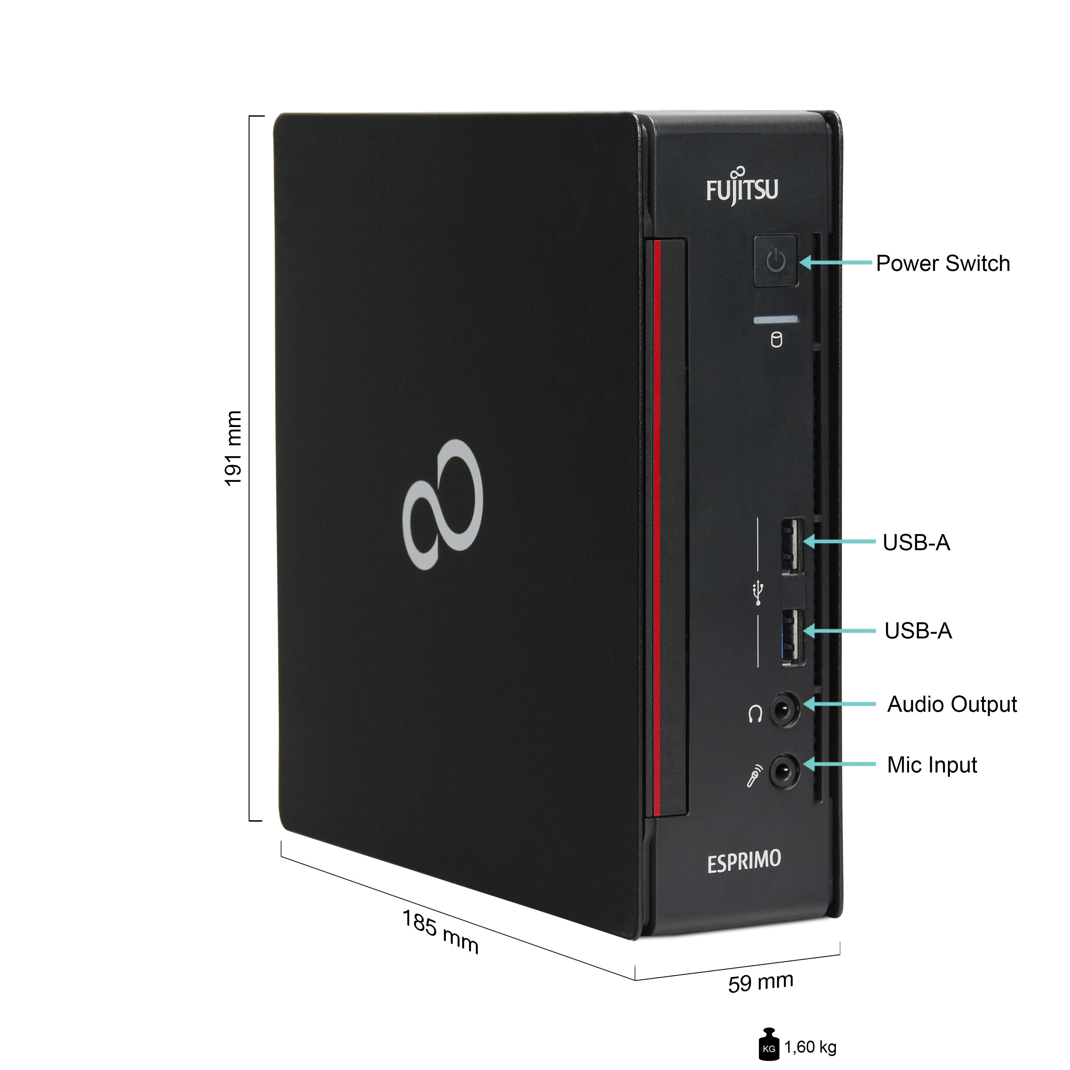 Fujitsu Esprimo Q558 Mini PC | 16GB RAM | 1TB NVMe SSD | Windows 11 | Intel Core i5-8400T | MS Office 2024 Fujitsu Esprimo Q558 Mini PC | 16GB RAM | 1TB NVMe SSD | Windows 11 | Intel Core i5-8400T | MS Office 2024