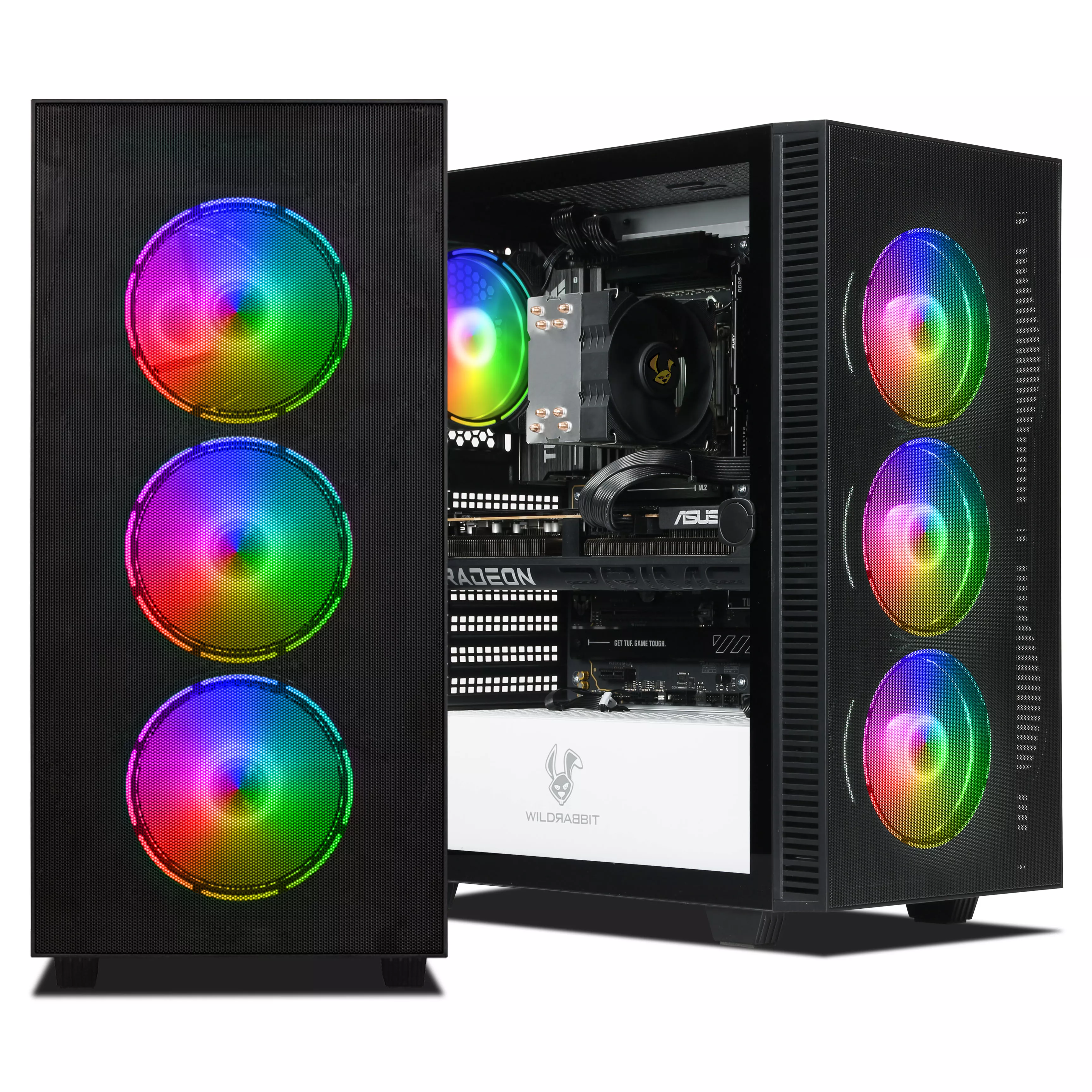 AMD Gaming PC | AMD Ryzen 5 9600X | Radeon RX 9070 16GB | 32GB DDR5 RAM | 2TB NVMe SSD | Windows 11 | WLAN & Bluetooth