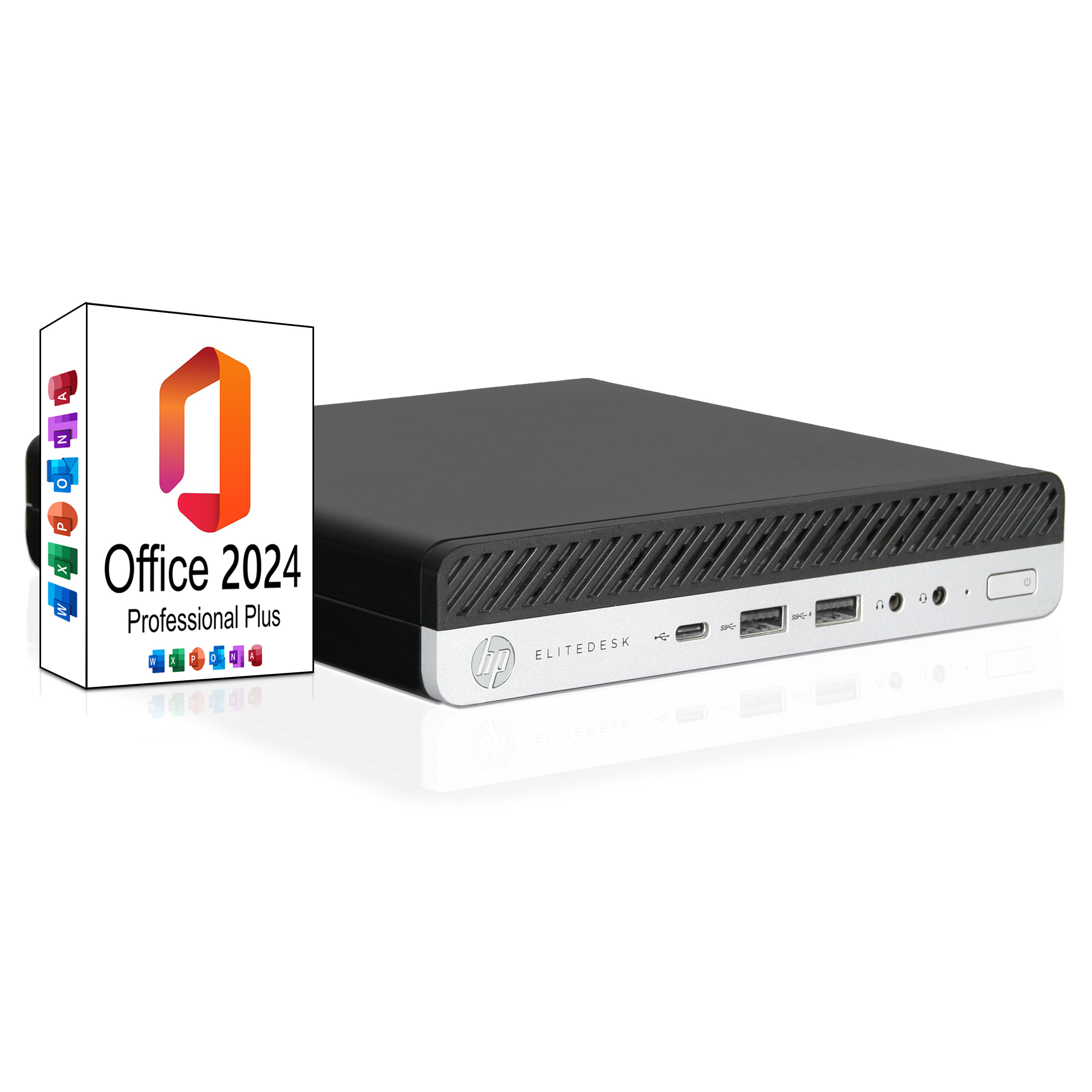 HP EliteDesk 800 G5 Mini PC Lia i7 | Intel Core i7 8700T | 32GB RAM | 1TB NVMe SSD | Windows 11 | MS Office 2024