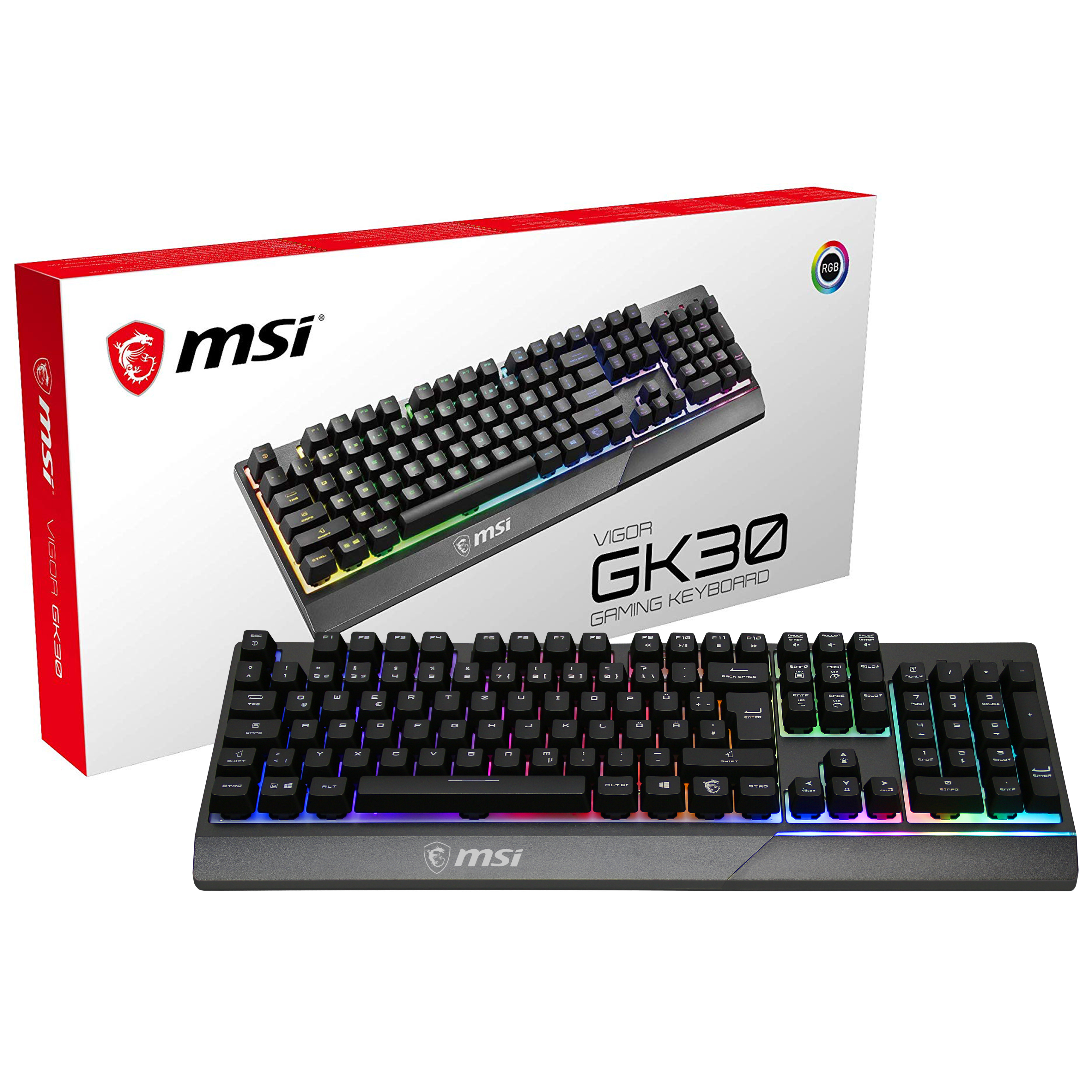 MSI USB Keyboard Gaming QWERTZ allemand MSI USB Keyboard Gaming QWERTZ allemand