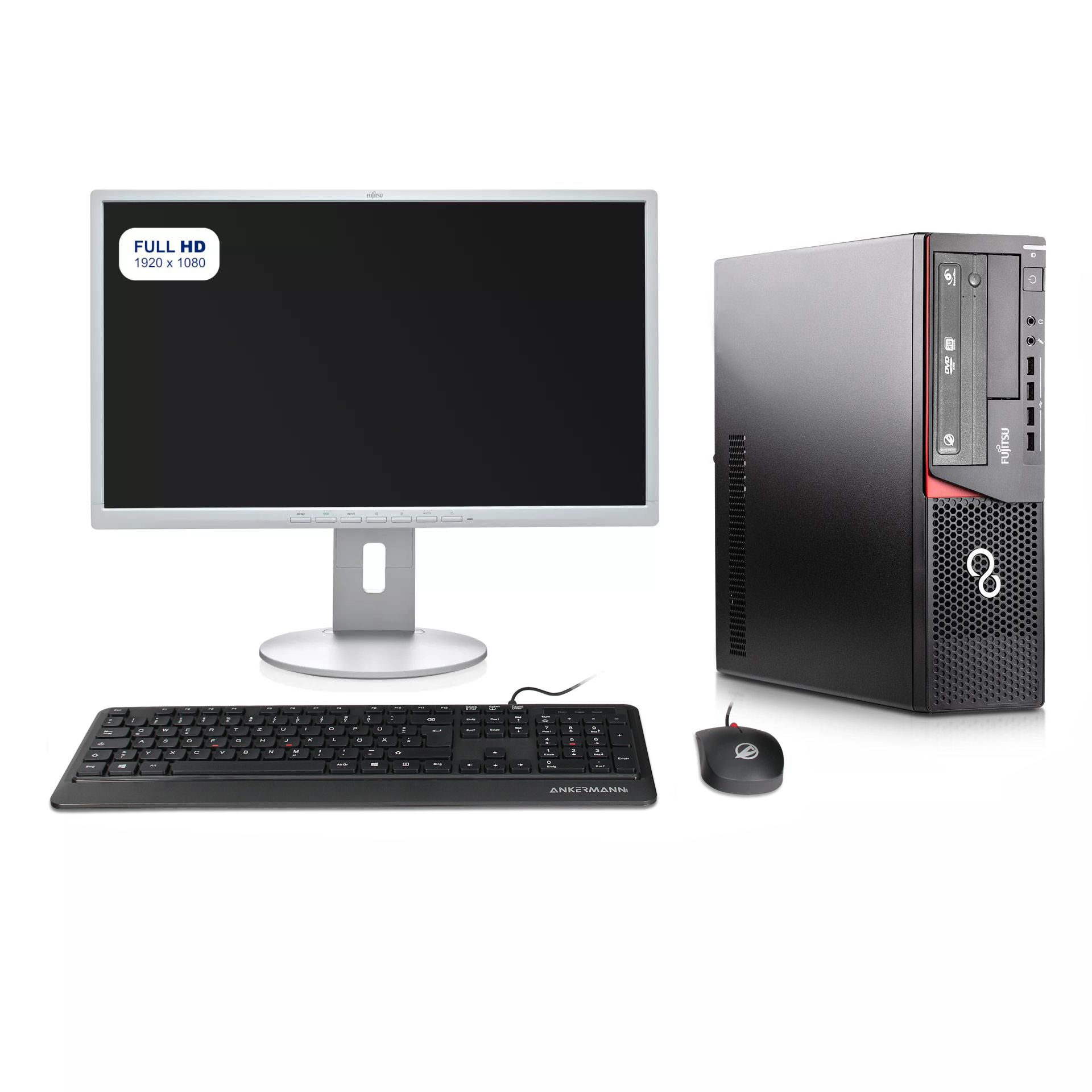 Linux Storage Bundle Refurbished | Intel Core i5-3470 | 8GB RAM | 240GB SSD | 500GB HDD | Zorin OS | WLAN | 23.8" Fujitsu Monitor | Maus & Tastatur | OnlyOffice Linux Storage Bundle Refurbished | Intel Core i5-3470 | 8GB RAM | 240GB SSD | 500GB HDD | Zorin OS | WLAN | 23.8" Fujitsu Monitor | Maus & Tastatur | OnlyOffice