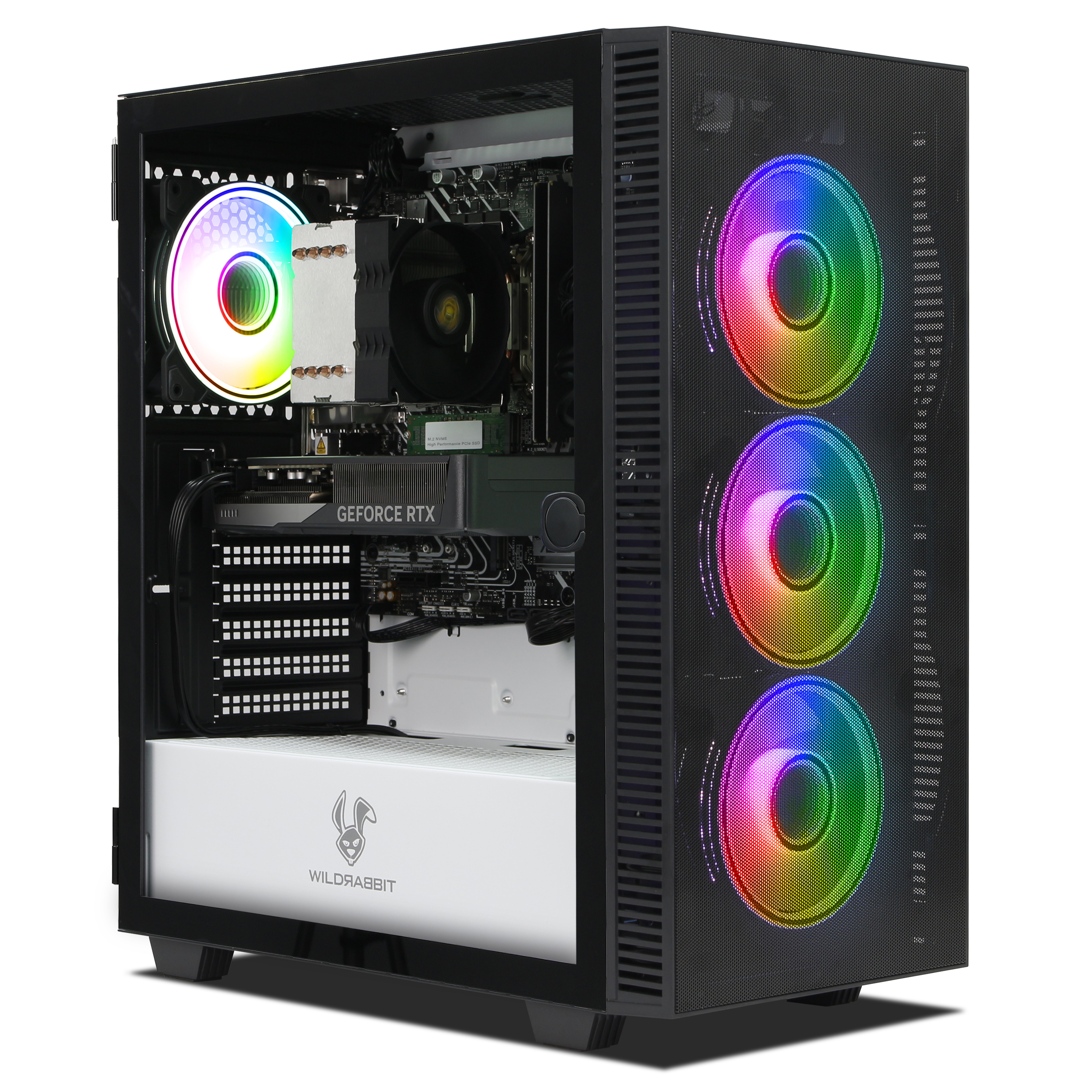 WILDRABBIT VenomX | Intel Core i5-14400F | Nvidia GeForce RTX 5060 Ti 16GB | 32GB DDR5 RAM | 1TB NVMe SSD | Windows 11 | WLAN & Bluetooth WILDRABBIT VenomX | Intel Core i5-14400F | Nvidia GeForce RTX 5060 Ti 16GB | 32GB DDR5 RAM | 1TB NVMe SSD | Windows 11 | WLAN & Bluetooth