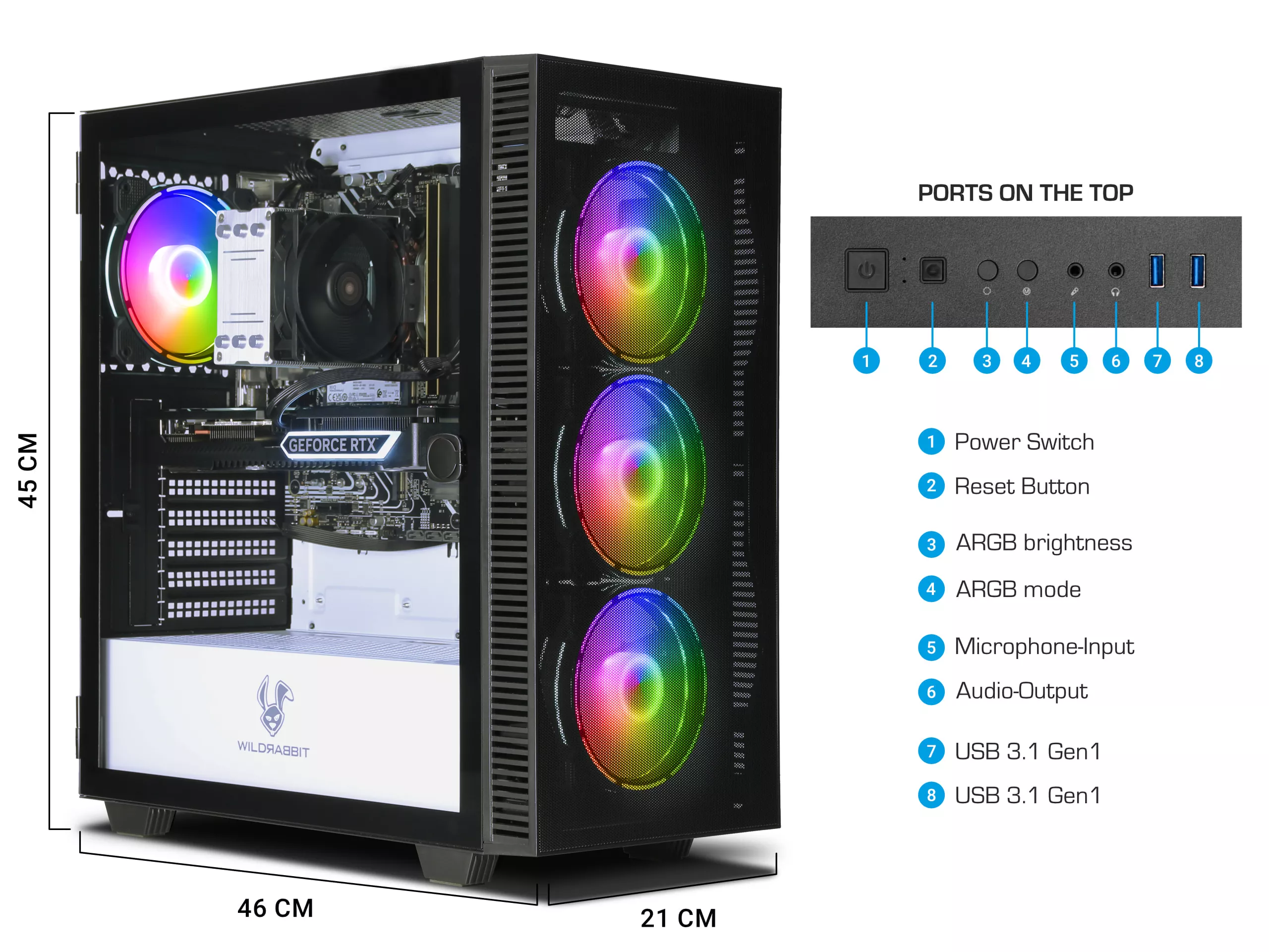 Gaming Power V3 | Intel Core i9-12900F | Nvidia GeForce RTX 5070 12GB | 32GB DDR5 RAM | 1TB NVMe SSD | Windows 11 | WLAN & Bluetooth | Libre Office