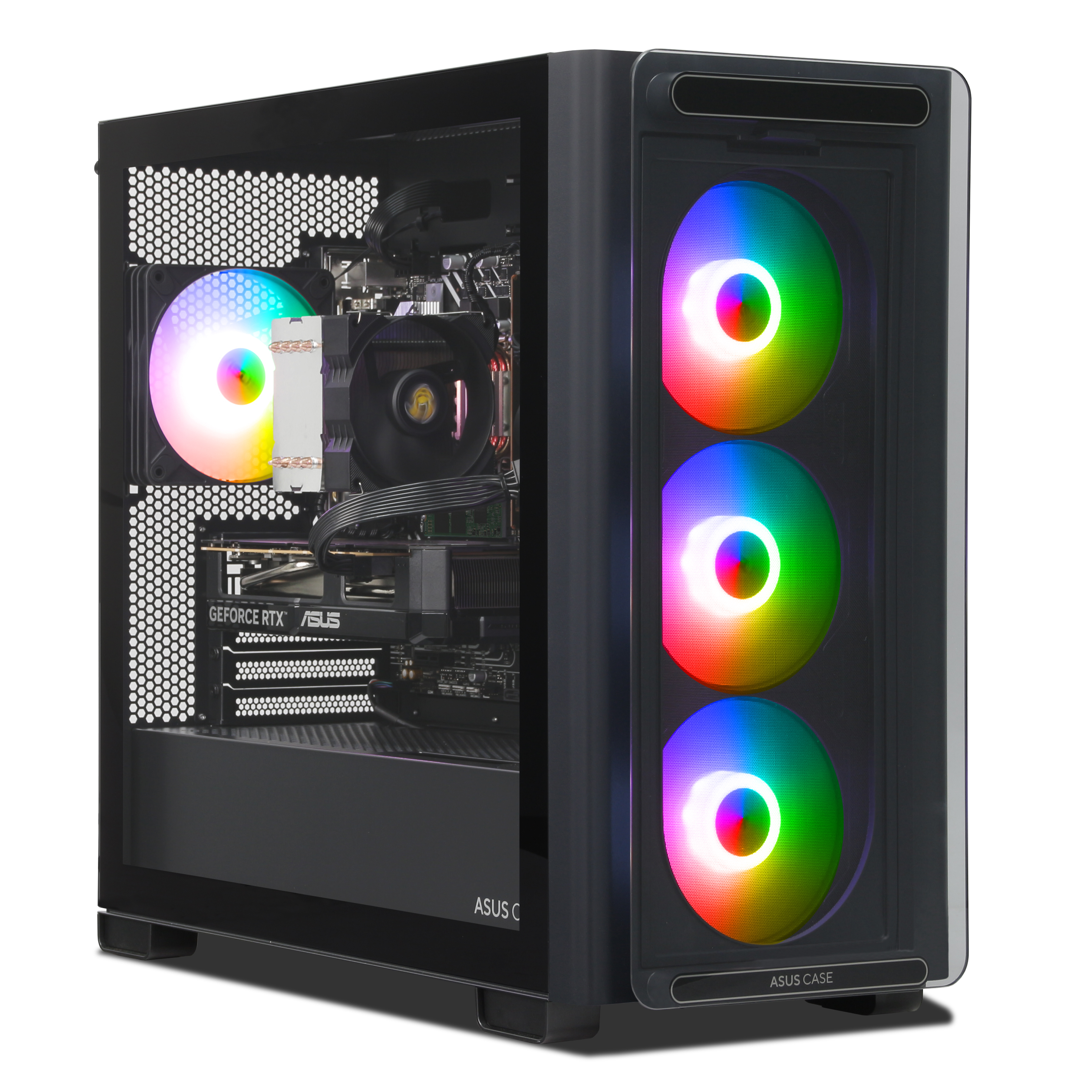 ASUS Shadow Gaming PC | Intel Core i5-14400F | Nvidia GeForce RTX 5060 8GB | 32GB DDR5 RAM | 1TB NVMe SSD | Windows 11 | WiFi & Bluetooth | Libre Office