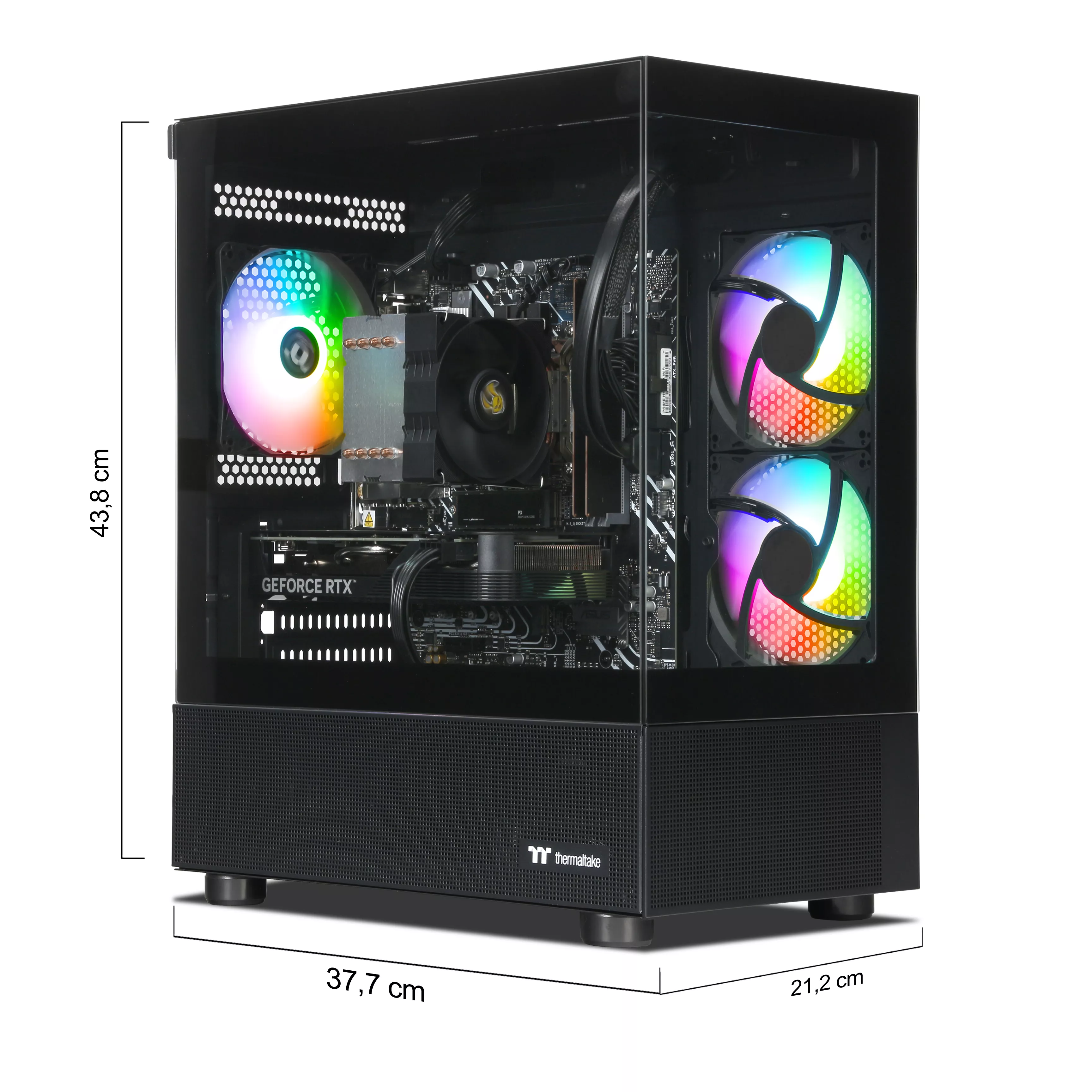 Gaming PC | Intel Core i5-12400F | Nvidia GeForce RTX 4060 8GB | 32GB DDR5 RAM | 1TB NVMe SSD | Windows 11 | WLAN & Bluetooth | Libre Office