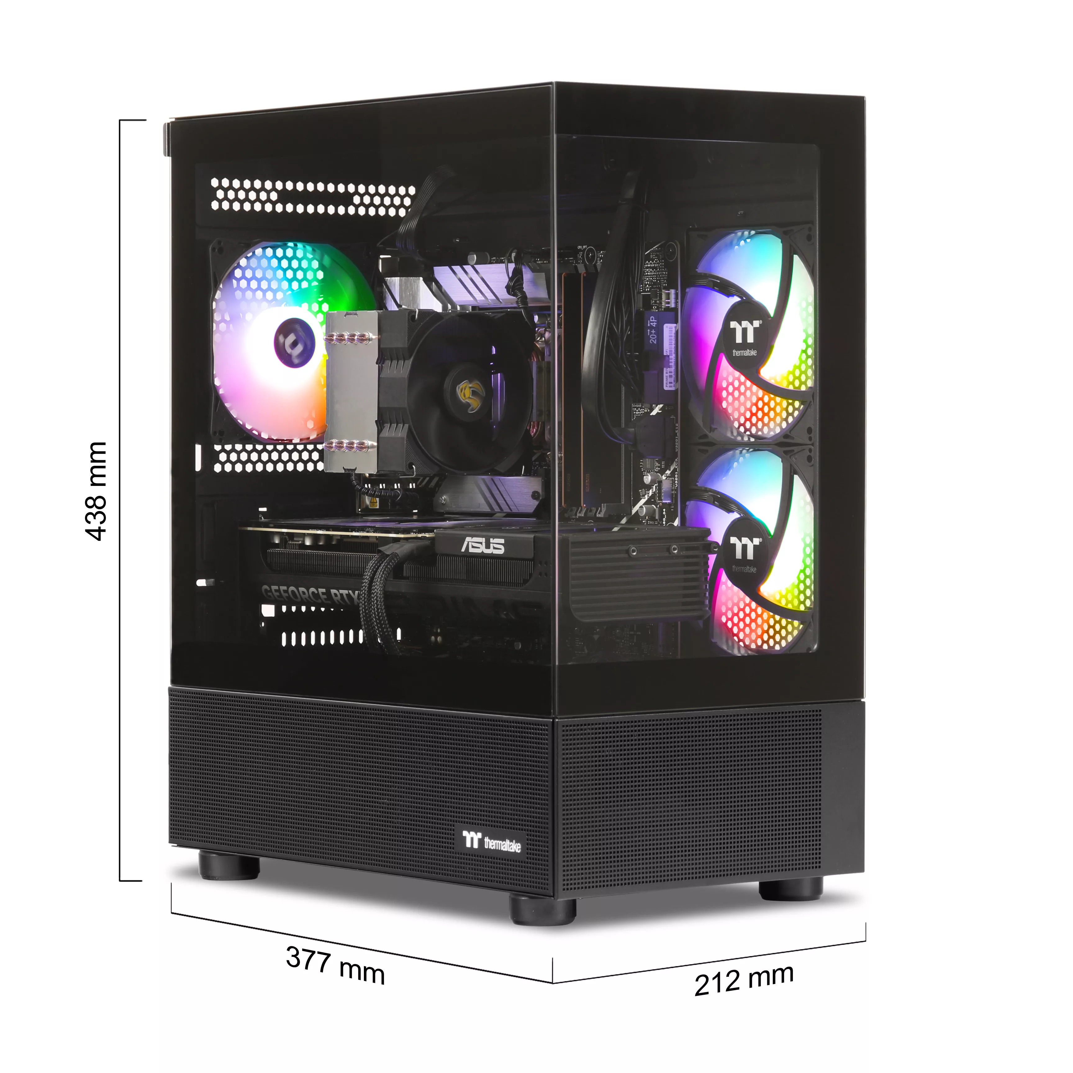 Wildrabbit Power V3+ Gaming PC | Intel Core i7-13700F | Nvidia GeForce RTX 5070 12GB | 32GB DDR5 RAM | 2TB NVMe SSD | Windows 11 | WLAN & Bluetooth | Libre Office