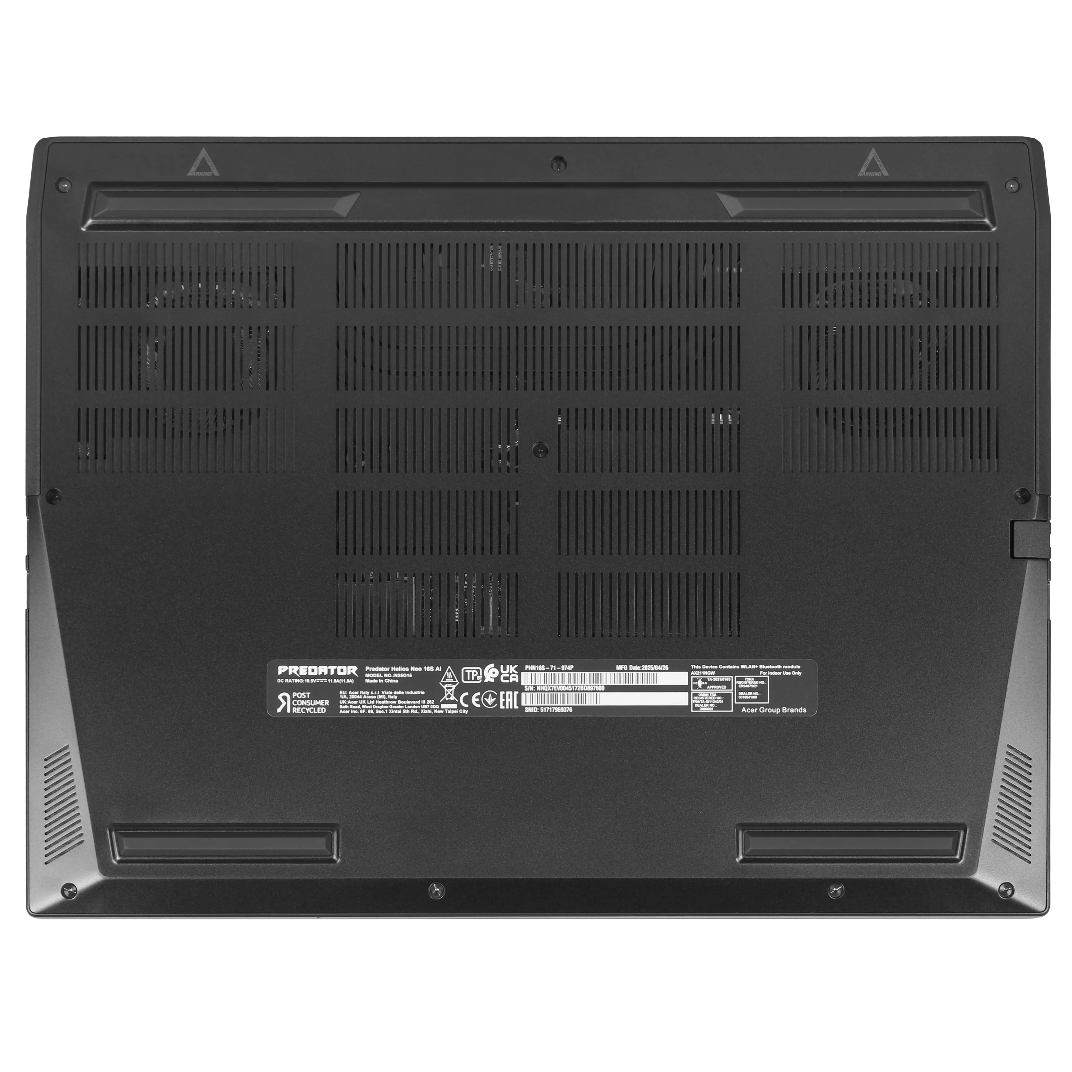 Acer Predator Helios Neo 16S AI Gaming | 16GB DDR5 RAM | 1TB NVMe SSD | Intel Core Ultra 9 275HX | 16" OLED Display | Nvidia GeForce RTX 5070 Ti 12GB | Windows 11 Pro | WiFi & Bluetooth | MS Office 2024