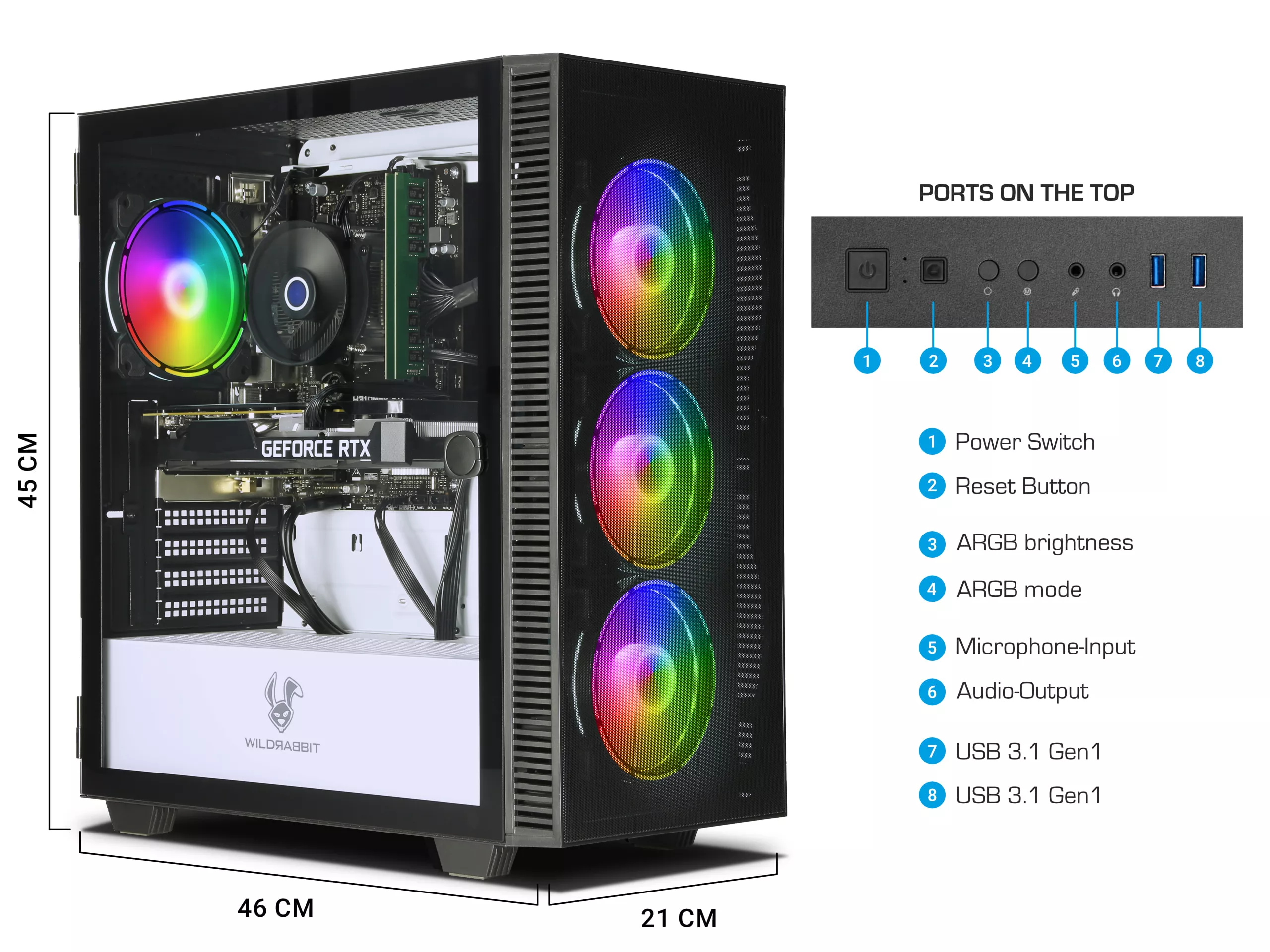 Gaming V1 | Intel Core i7-8700 | Nvidia GeForce RTX 3060 12GB | 32GB RAM | 1TB SSD | Windows 11 | WiFi | MS Office 2024