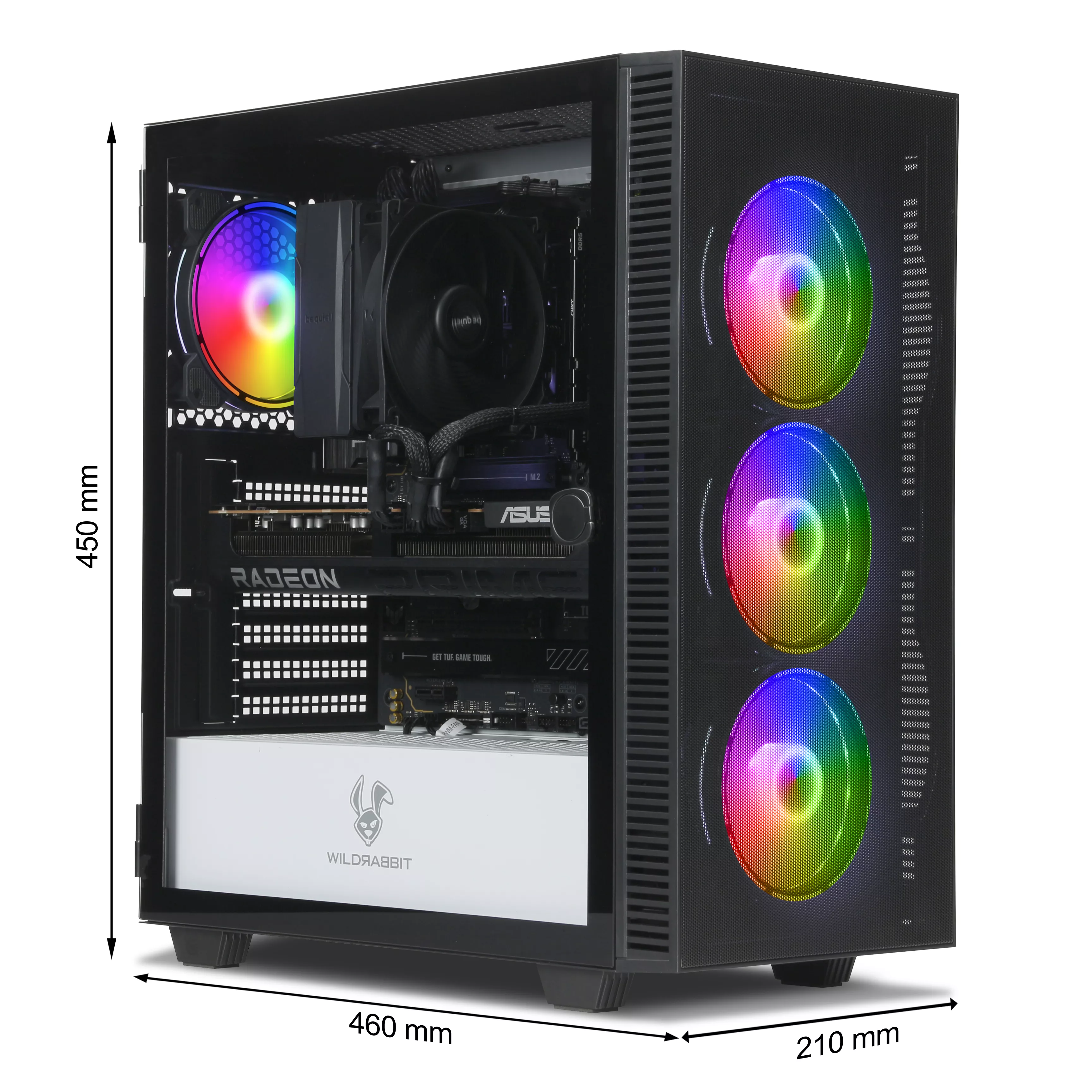 AMD Gamer PC | Ryzen 7 7800X3D | Radeon RX 9070 XT 16Go | 32Go DDR5 RAM | 2To NVMe SSD | Windows 11 | WiFi & Bluetooth