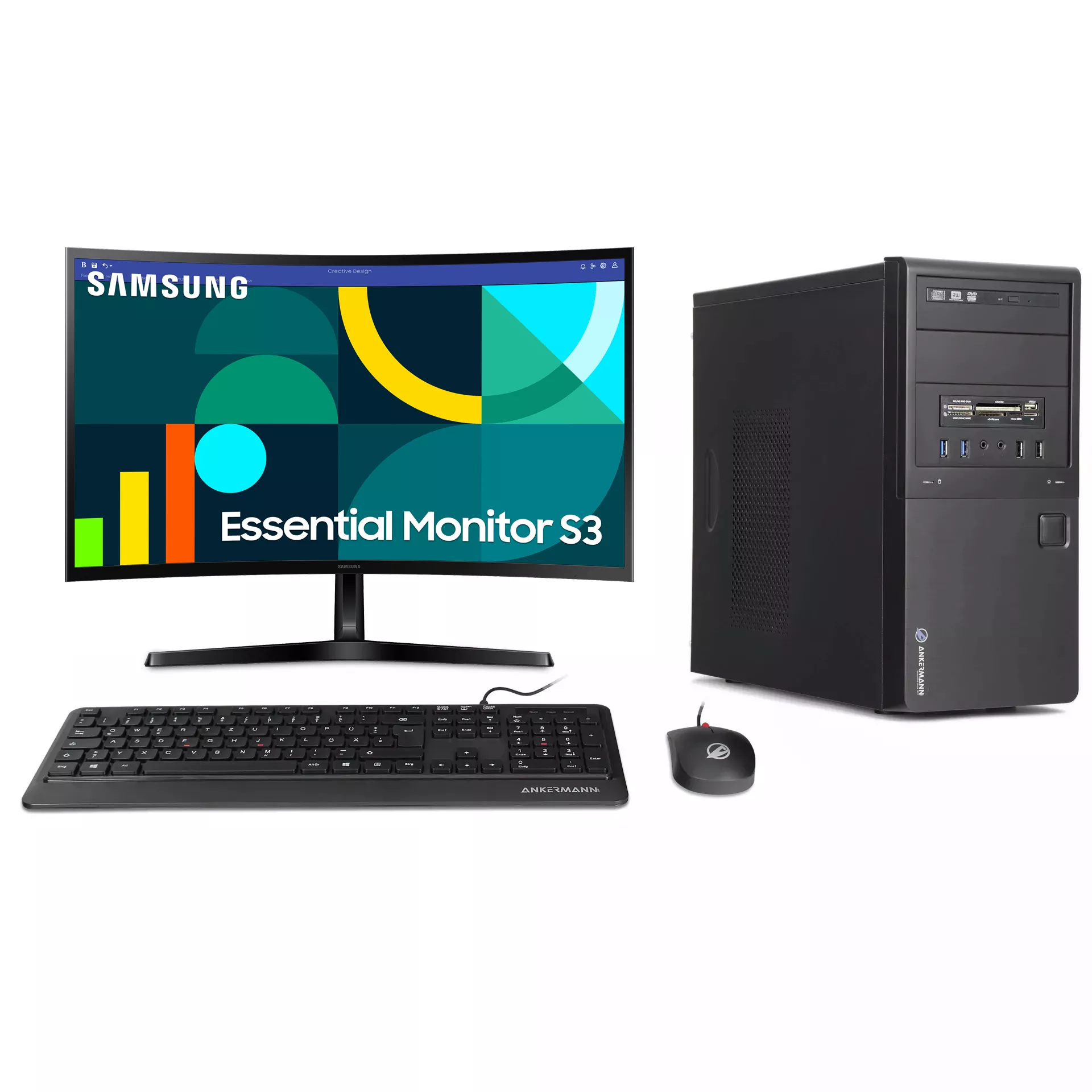 Business Office Work Bundle | Intel Core i5-6500 | 16GB RAM | 480GB SSD | Windows 10 | Samsung 27" Full HD Monitor | Maus & Tastatur | Libre Office Business Office Work Bundle | Intel Core i5-6500 | 16GB RAM | 480GB SSD | Windows 10 | Samsung 27" Full HD Monitor | Maus & Tastatur | Libre Office