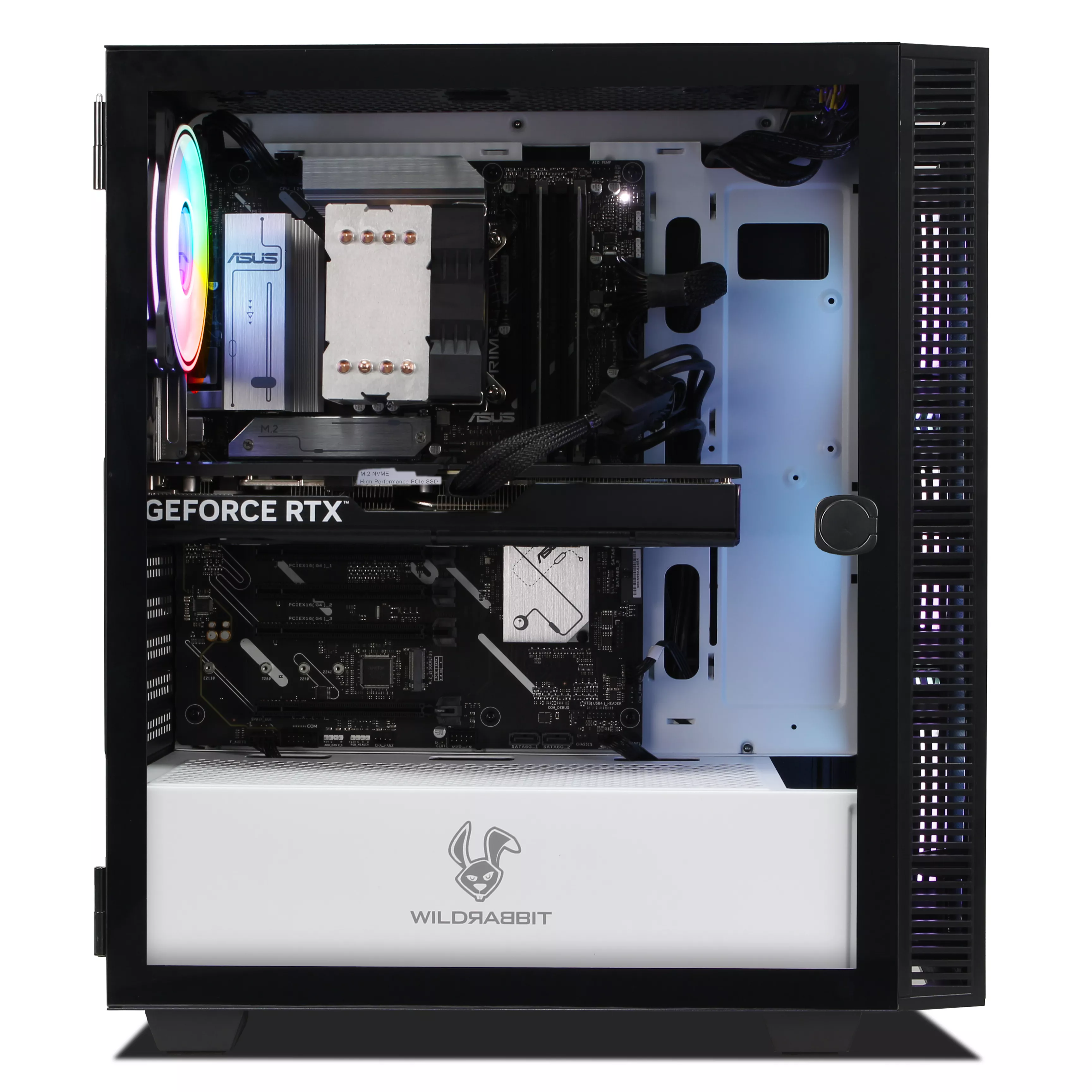 Wildrabbit Ultra Bundle | Intel Core Ultra 7 265KF | Nvidia GeForce RTX 5070 12Go | 32Go DDR5 RAM | 1To NVMe SSD | Windows 11 | WiFi & Bluetooth | Wildrabbit GMX 32" WQHD LCD Gaming Moniteur | MSI VIGOR GK30 Combo