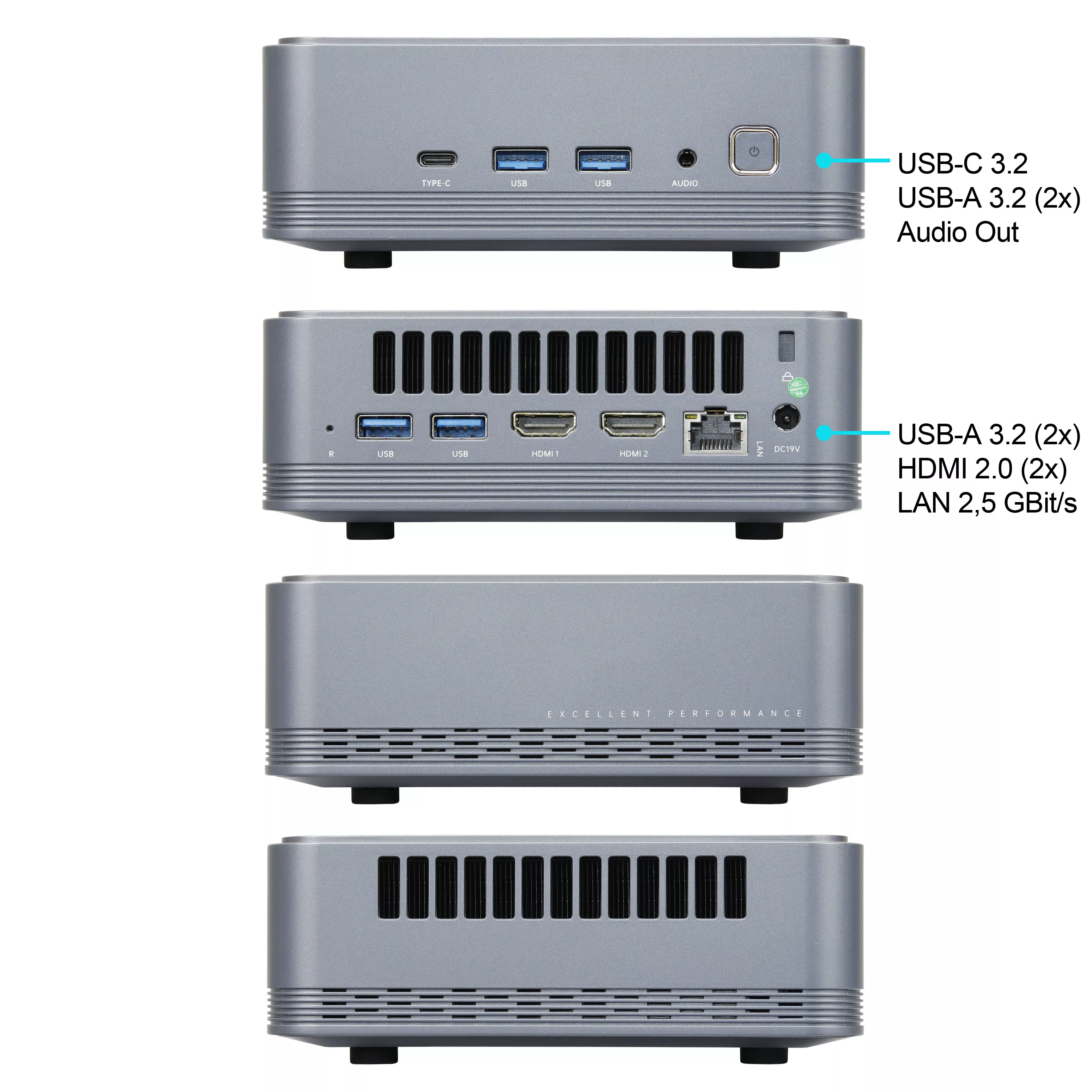 Ankermann ShadowCube | 32GB RAM | 1TB NVMe SSD | Windows 11 | Intel Core i9 - 12900H | WLAN & Bluetooth | MS Office 2024