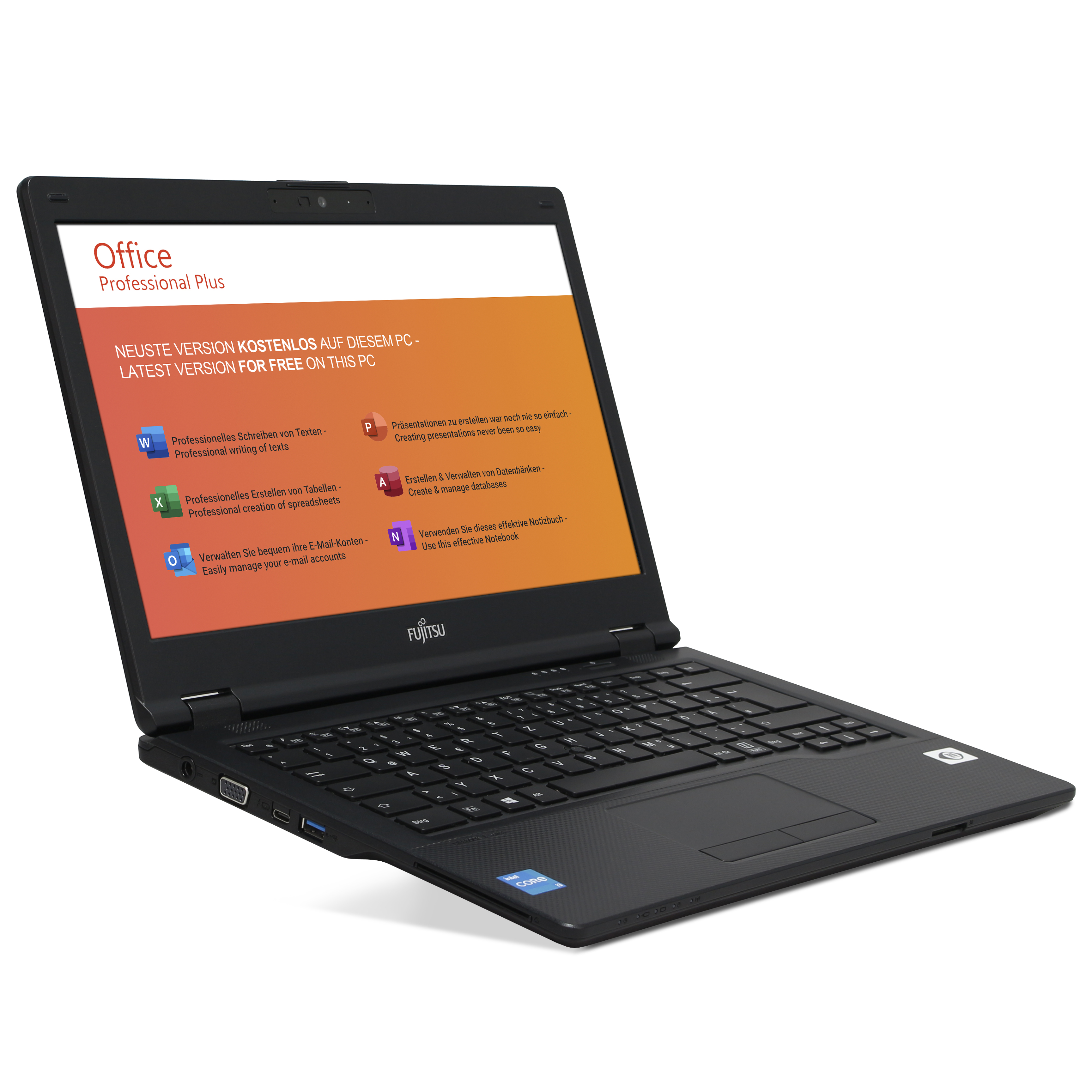 Fujitsu Refurbished Lifebook E5411 | 16GB RAM | 512GB NVMe SSD | Intel Core i3-1115G4 | 14" Full HD Display | Windows 11 Pro | WLAN & Bluetooth | MS Office 2024 Fujitsu Refurbished Lifebook E5411 | 16GB RAM | 512GB NVMe SSD | Intel Core i3-1115G4 | 14" Full HD Display | Windows 11 Pro | WLAN & Bluetooth | MS Office 2024