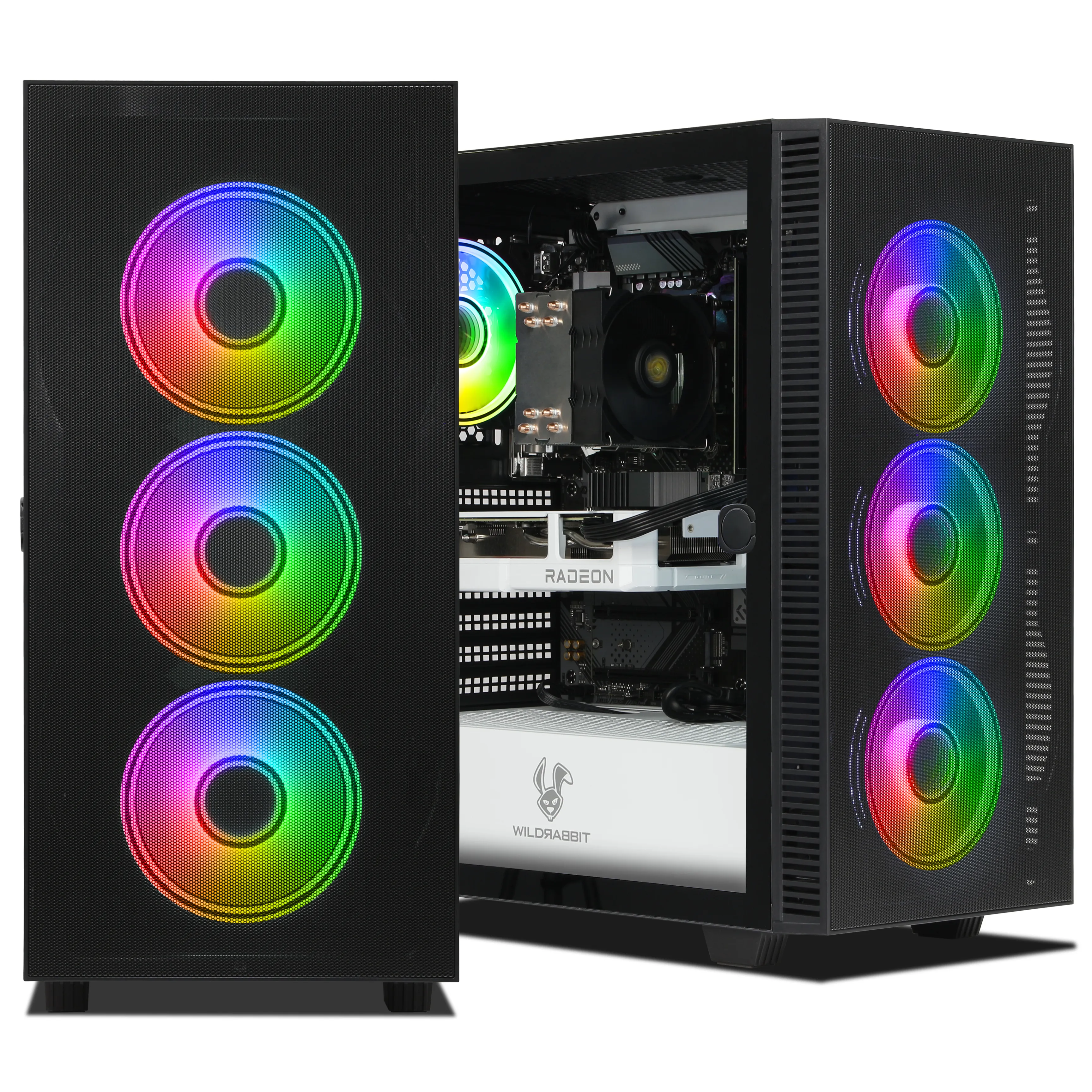 Gaming PC | AMD Ryzen 7 5700X | AMD RX 9060XT 16GB | 32GB RAM | 1TB NVMe SSD | Windows 11 | WLAN & Bluetooth