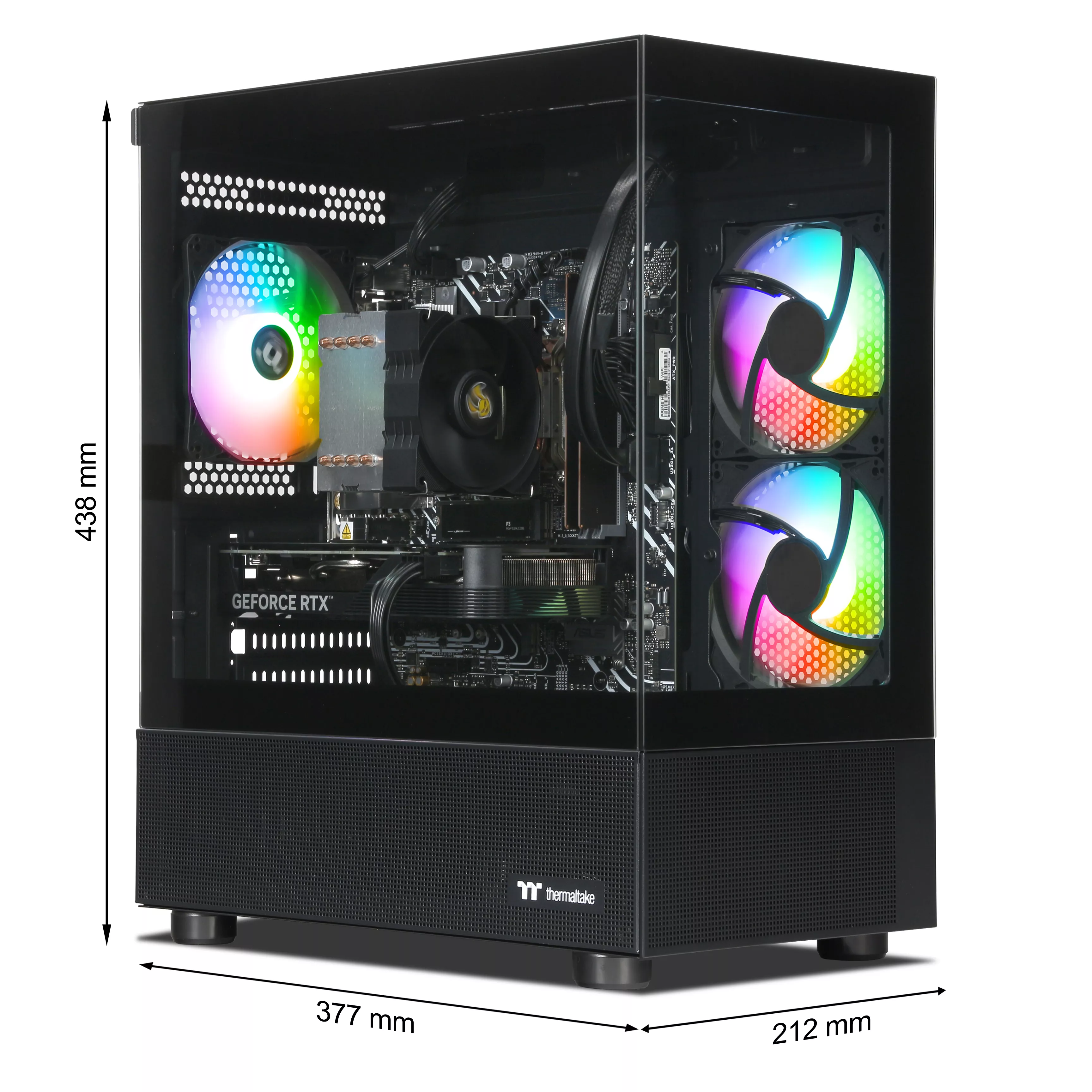 Gaming PC | Intel Core i5-12400F | Nvidia GeForce RTX 4060 8GB | 32GB DDR5 RAM | 1TB NVMe SSD | Windows 11 | WiFi & Bluetooth | Libre Office