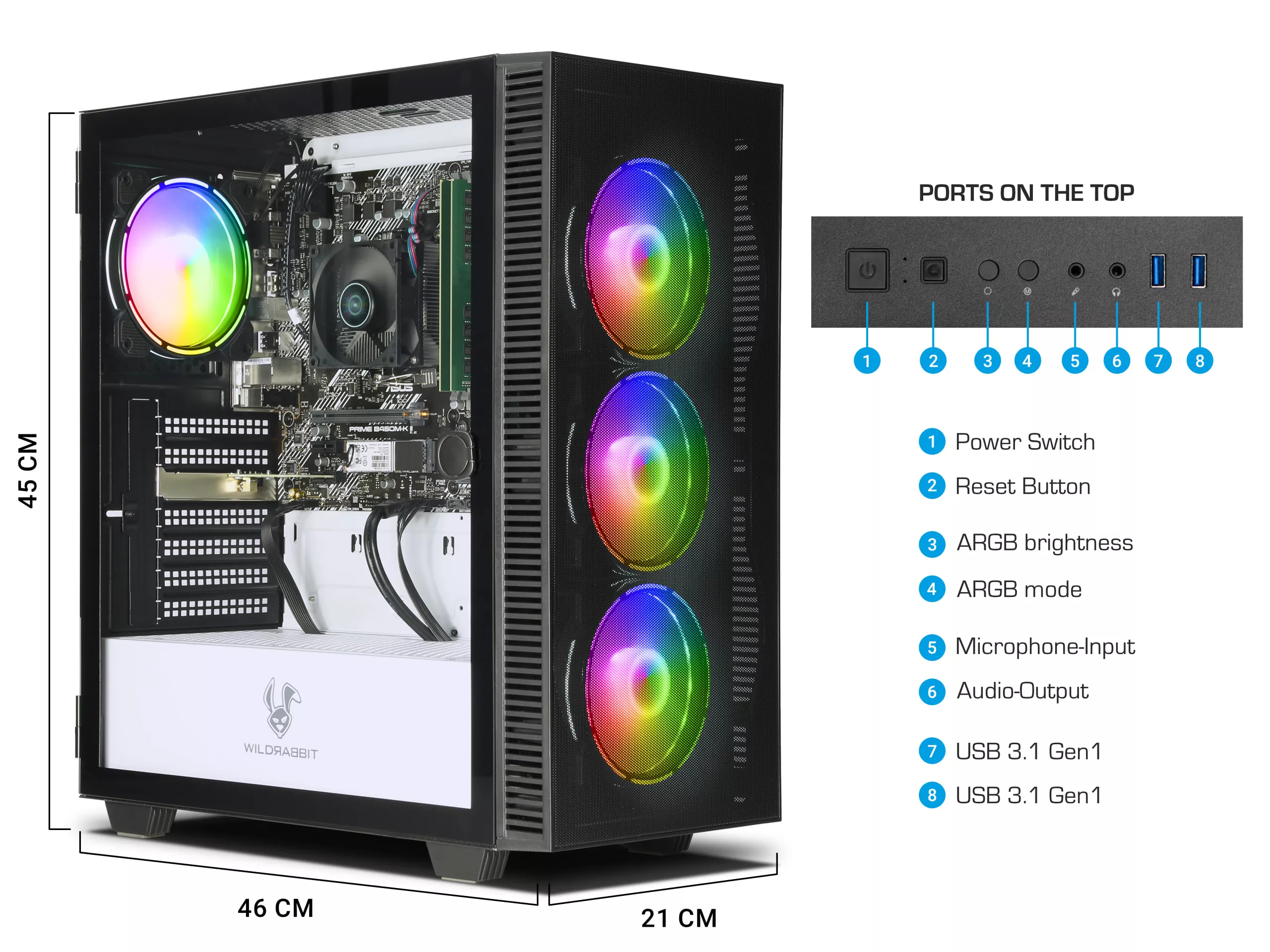 Business Office Work V3 | AMD Ryzen 5 5600G | 32GB RAM | 1TB NVMe SSD | Windows 11 | WiFi | Libre Office
