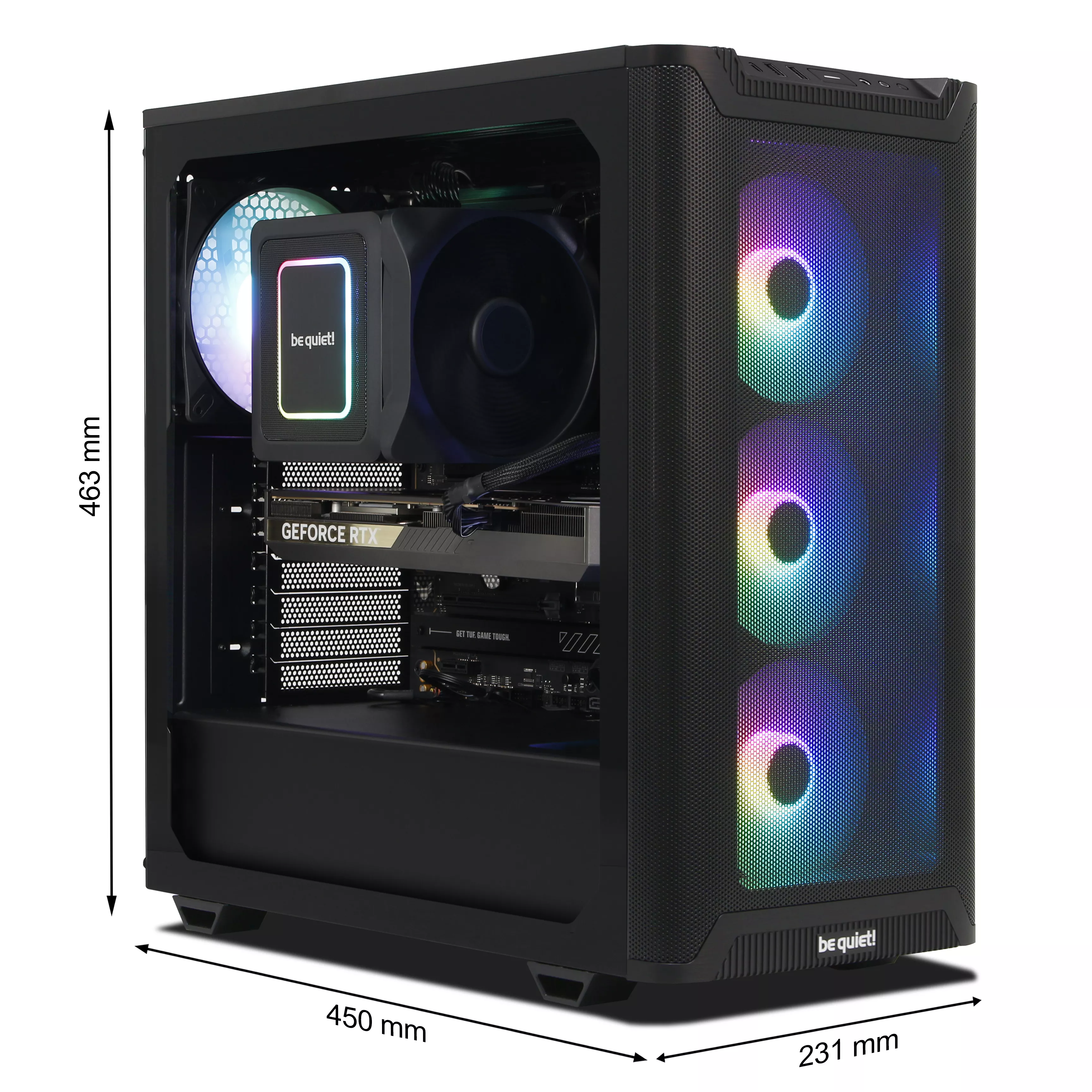 WILDRABBIT LUMINOUS Gaming PC | AMD Ryzen 7 9800X3D | Nvidia GefForce RTX 5070 Ti 16GB | 32GB DDR5 RAM | 2TB NVMe SSD | Windows 11 | WiFi & Bluetooth