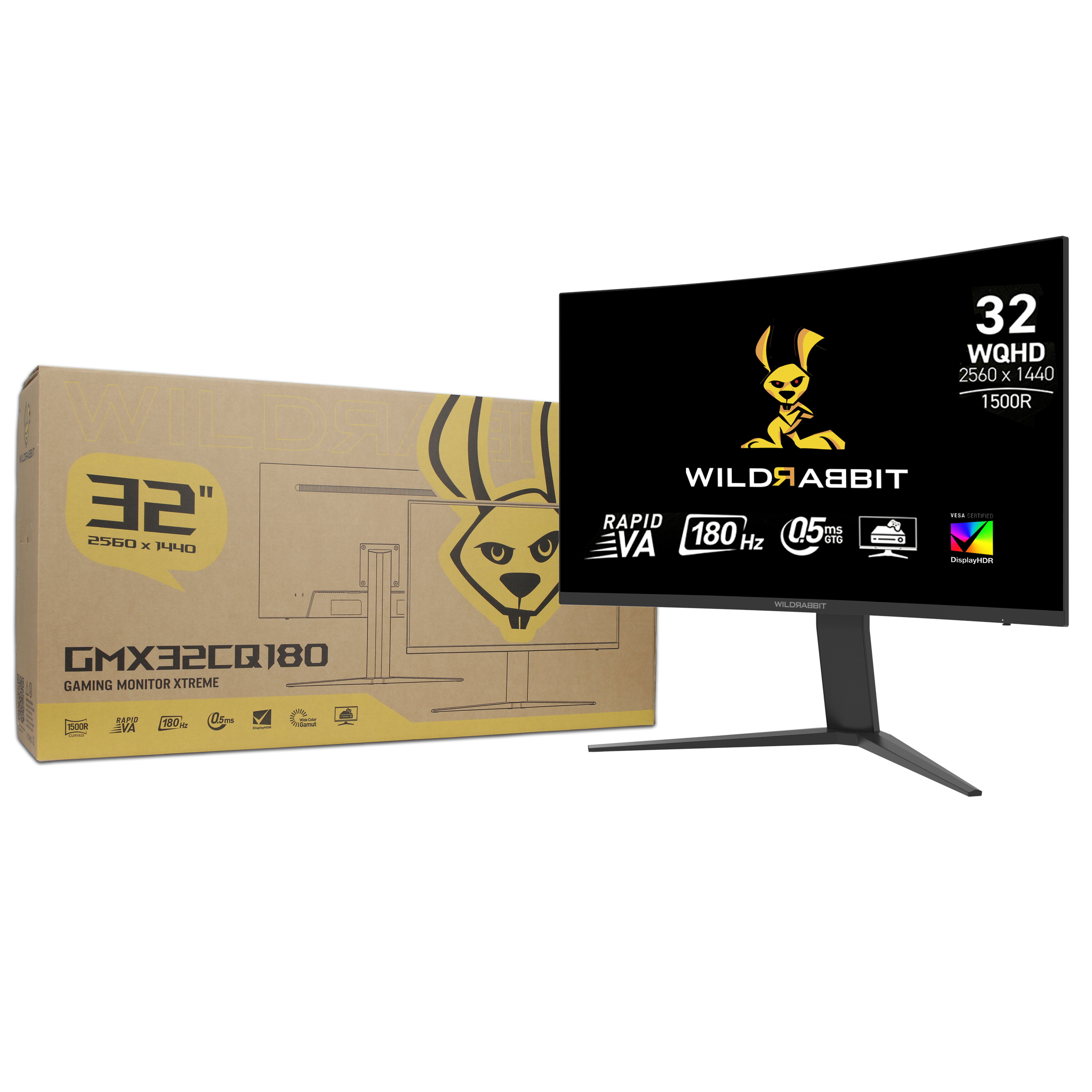 Wildrabbit GMX 32" WQHD LCD Gaming Monitor Wildrabbit GMX 32" WQHD LCD Gaming Monitor
