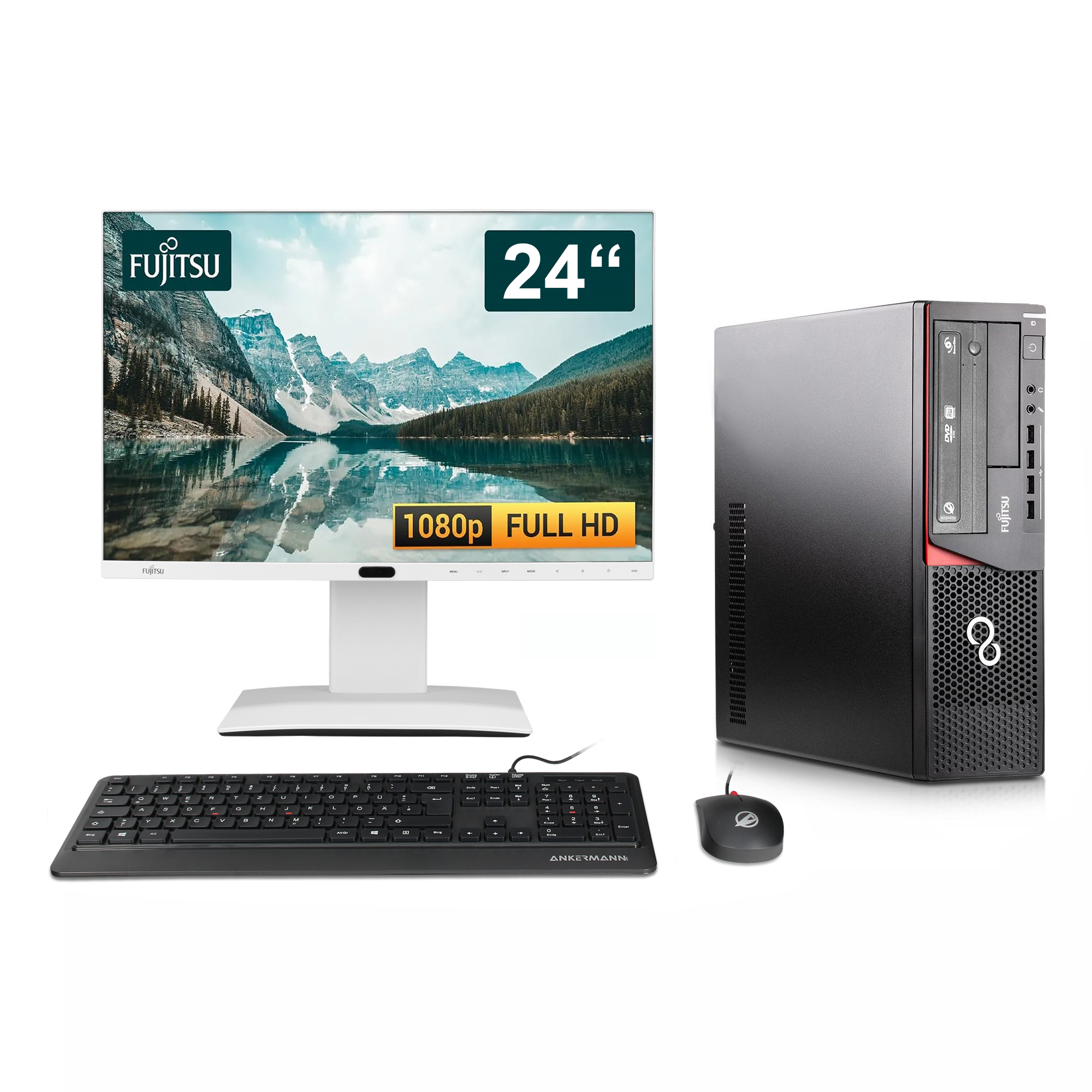 Linux Storage Bundle Refurbished | Intel Core i5-3470 | 8GB RAM | 240GB SSD | 500GB HDD | Zorin OS | WiFi | FUJITSU Display P24-8 WE Pro 24,1" Refurbished | Mouse & Keyboard | OnlyOffice Linux Storage Bundle Refurbished | Intel Core i5-3470 | 8GB RAM | 240GB SSD | 500GB HDD | Zorin OS | WiFi | FUJITSU Display P24-8 WE Pro 24,1" Refurbished | Mouse & Keyboard | OnlyOffice