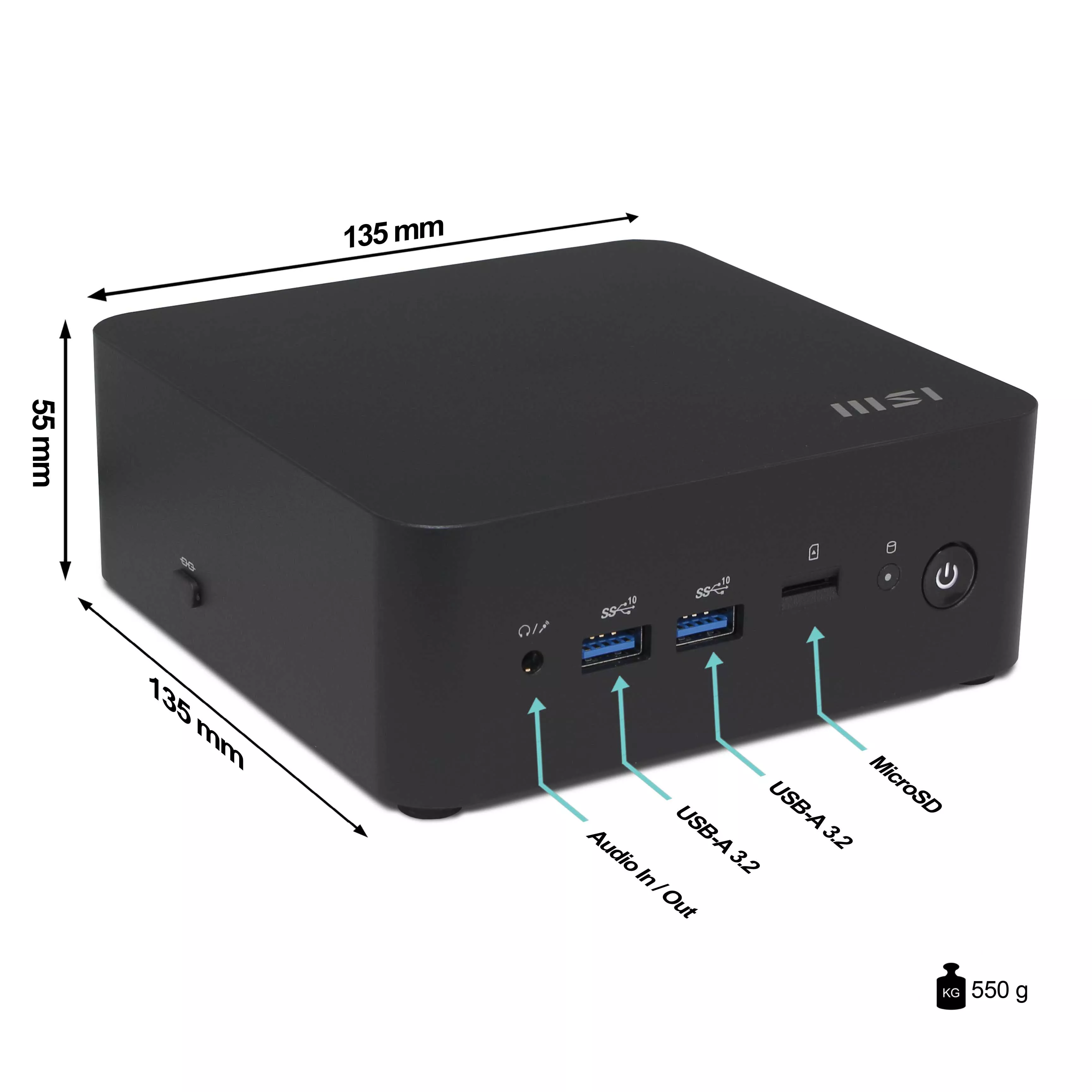 MSI Cubi 13MQG-065 Mini PC | 32GB DDR5 RAM | 1TB NVMe SSD | Windows 11 | Intel Core i7-1365U | WiFi & Bluetooth | MS Office 2024 MSI Cubi 13MQG-065 Mini PC | 32GB DDR5 RAM | 1TB NVMe SSD | Windows 11 | Intel Core i7-1365U | WiFi & Bluetooth | MS Office 2024