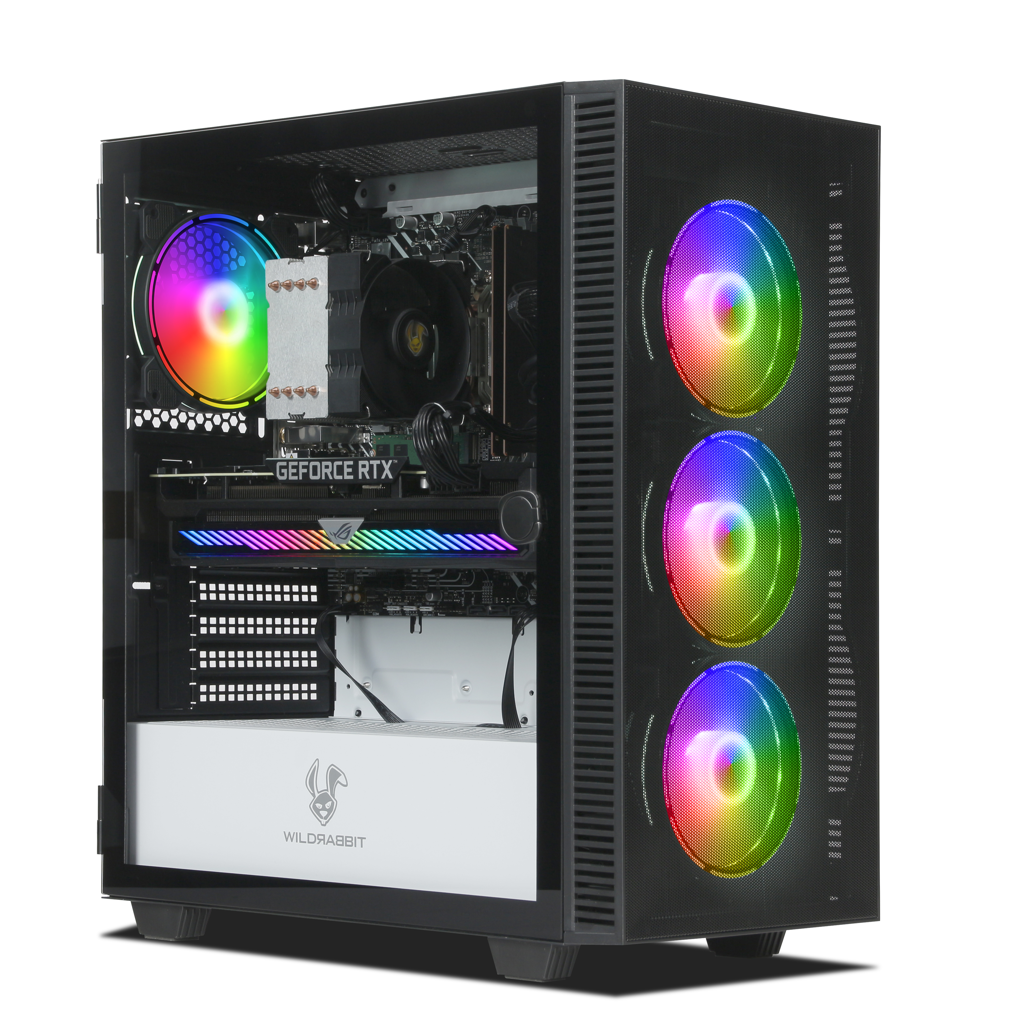 WILDRABBIT Rookie Gaming PC | Intel Core i7-13700F | Nvidia GeForce RTX 3070 8GB | 32GB DDR5 RAM | 1TB NVMe SSD | Windows 11 | WLAN & Bluetooth | Libre Office