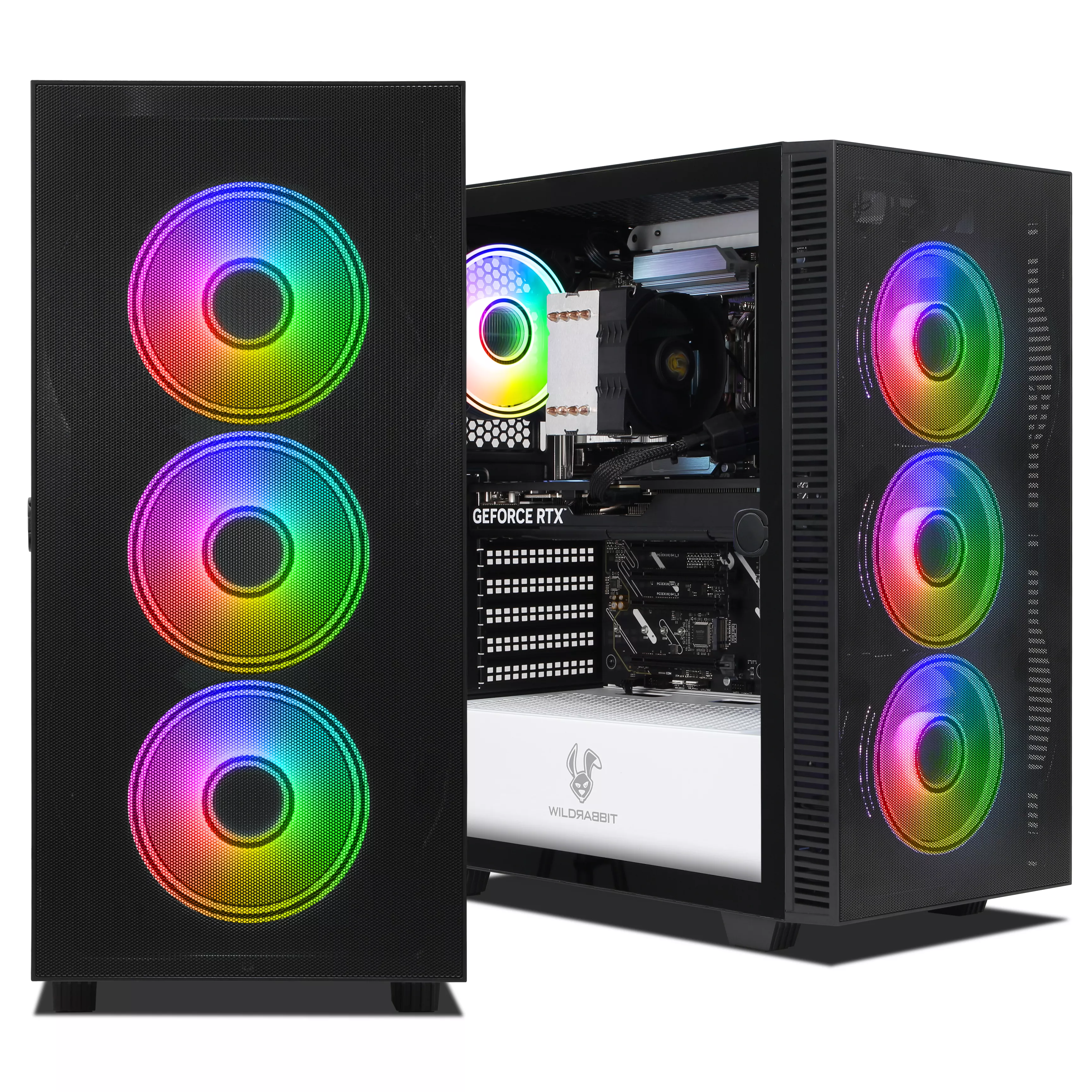 Wildrabbit Ultra Bundle | Intel Core Ultra 7 265KF | Nvidia GeForce RTX 5070 12Go | 32Go DDR5 RAM | 1To NVMe SSD | Windows 11 | WiFi & Bluetooth | Wildrabbit GMX 32" WQHD LCD Gaming Moniteur | MSI VIGOR GK30 Combo