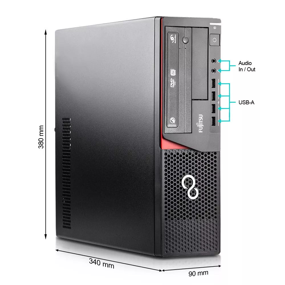 Office Desktop Bundle | Intel Core i5-3470 | 16GB RAM | 480GB SSD | 500GB HDD | Windows 10 | WiFi | 23.8" Monitor | Mouse & Keyboard | MS Office 2024