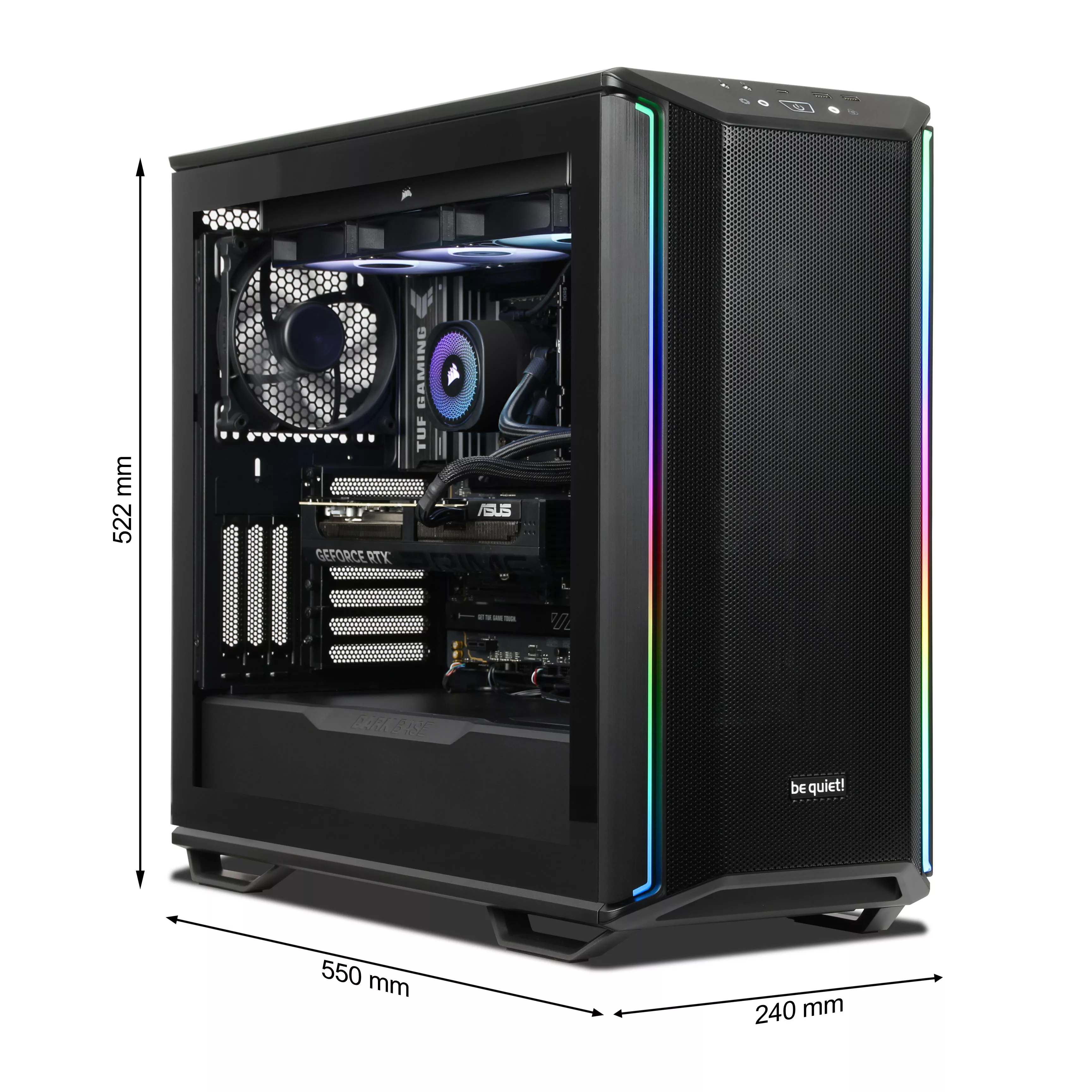 WILDRABBIT AQUA X PRO Gaming PC | AMD Ryzen 9 9950X3D | Nvidia GeForce RTX 5080 16Go | 64Go DDR5 RAM | 2To NVMe SSD | Windows 11 | WiFi & Bluetooth