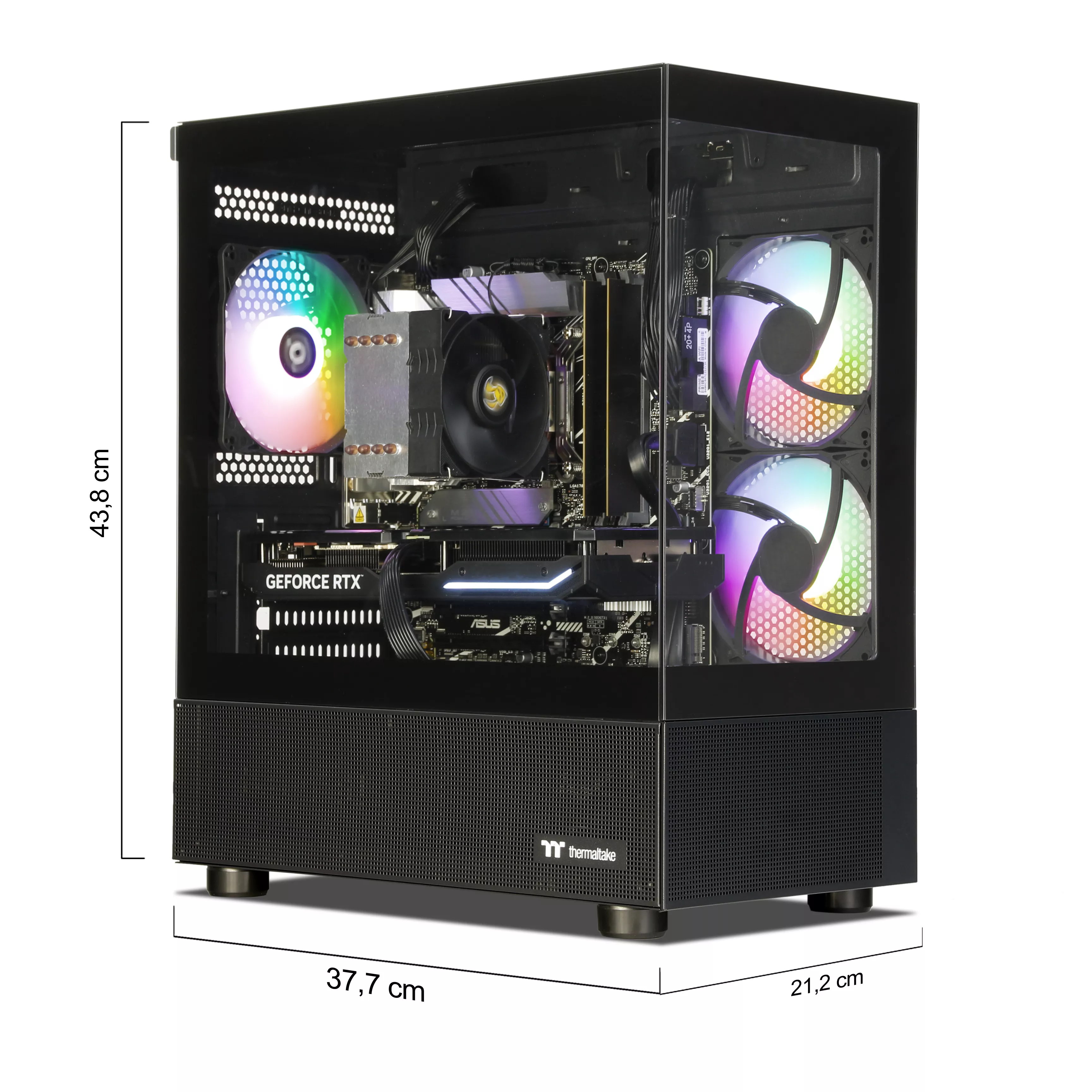 Wildrabbit Power V3+ Gaming PC | Intel Core i7-13700F | Nvidia GeForce RTX 5070 12GB | 32GB DDR5 RAM | 2TB NVMe SSD | Windows 11 | WiFi & Bluetooth | Libre Office