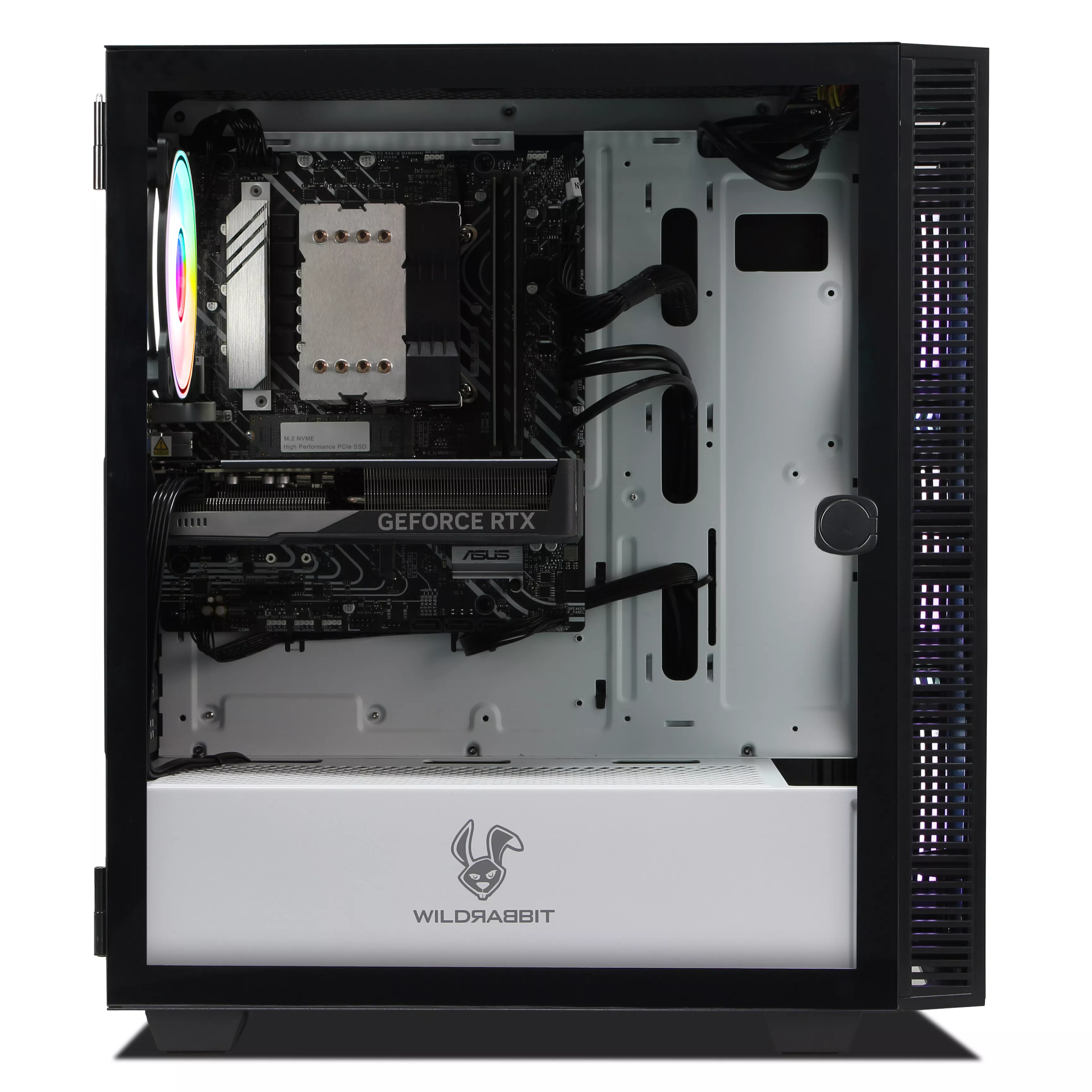 Wildrabbit VenomX | Intel Core i5-14400F | Nvidia GeForce RTX 5060 Ti 16GB | 32GB DDR5 RAM | 1TB NVMe SSD | Windows 11 | WLAN & Bluetooth