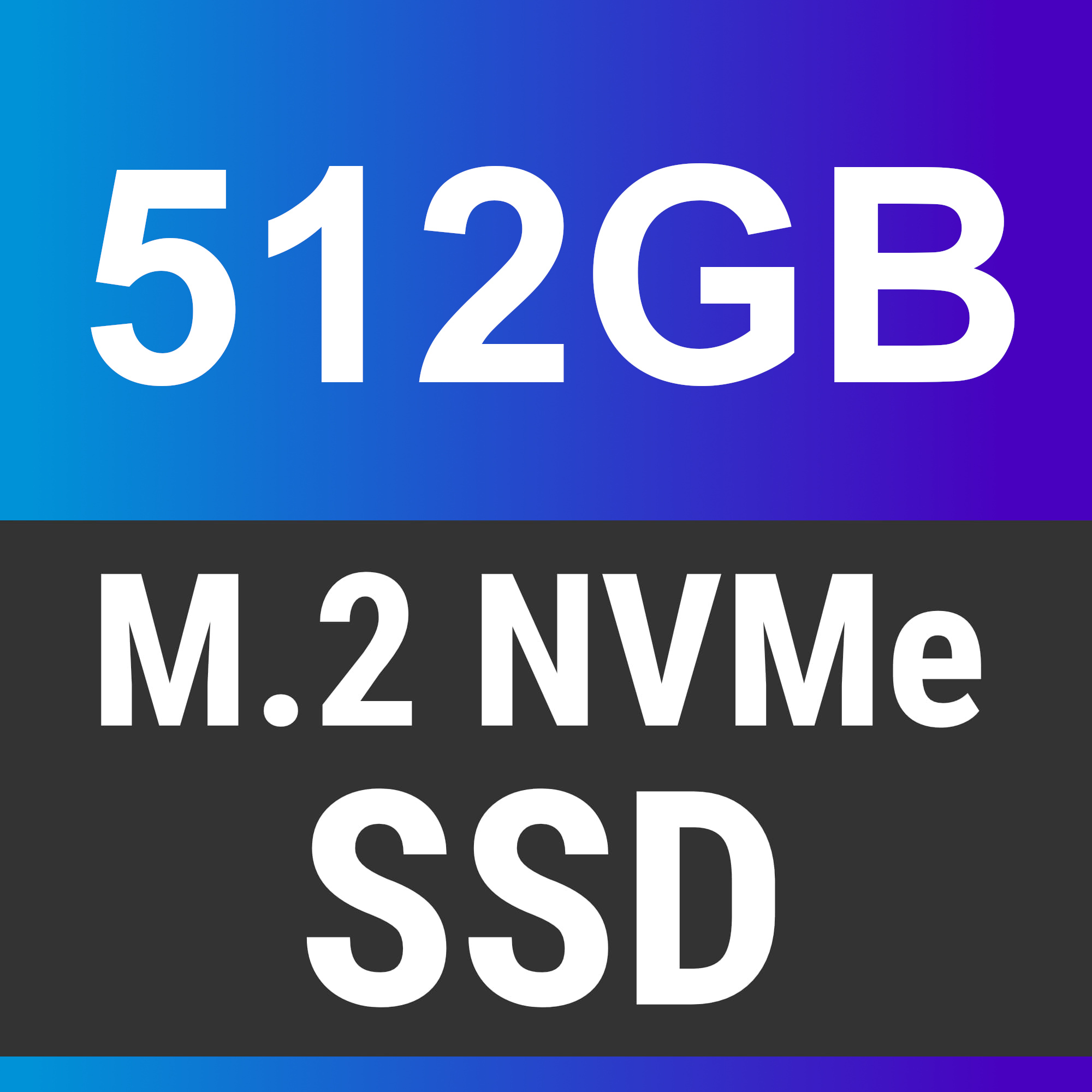 512 GB NVMe SSD M.2 High Speed
