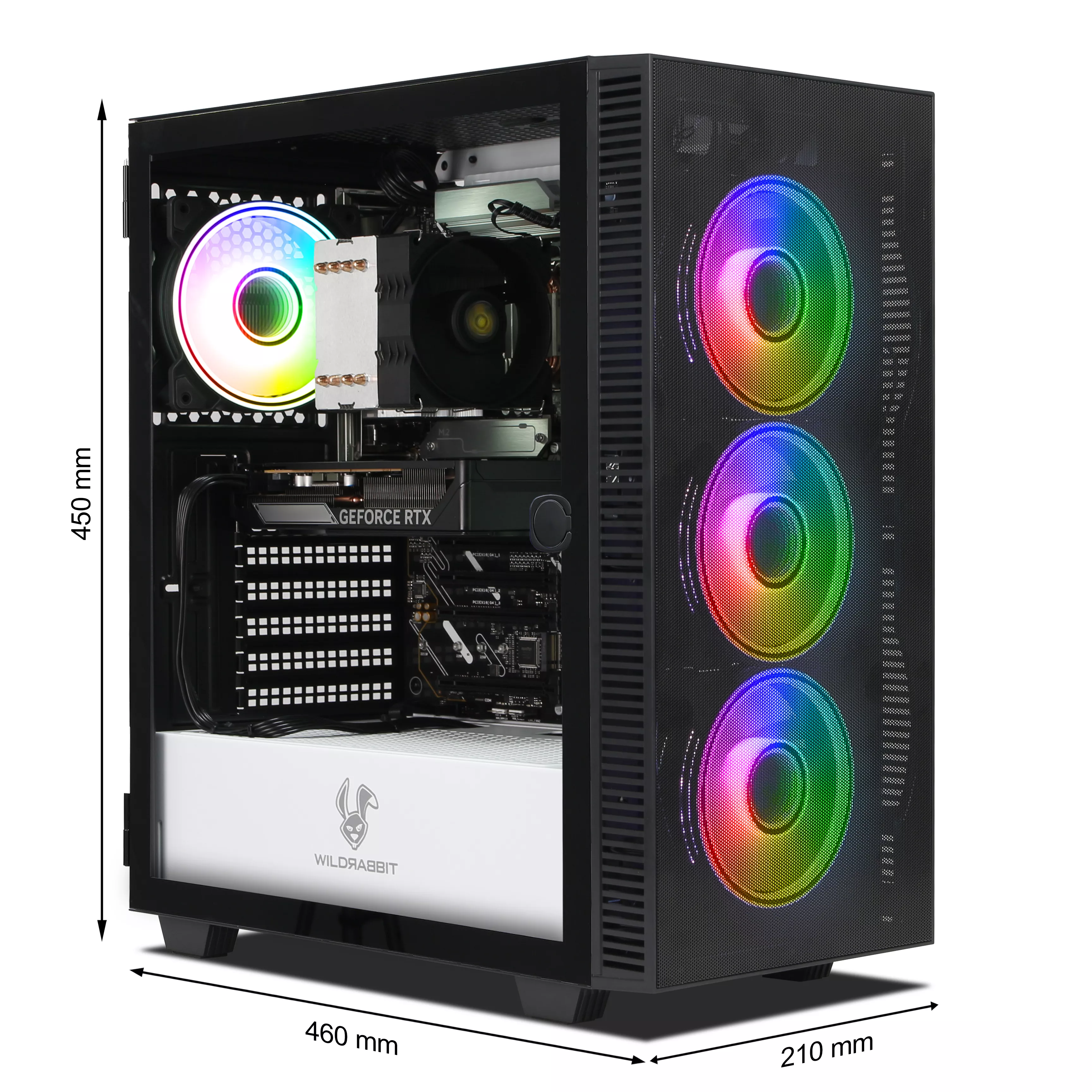 Wildrabbit Velocity RTX | Intel Core Ultra 7 265KF | Nvidia GeForce RTX 5060 8Go | 32Go DDR5 RAM | 1To NVMe SSD | Windows 11 | WiFi & Bluetooth